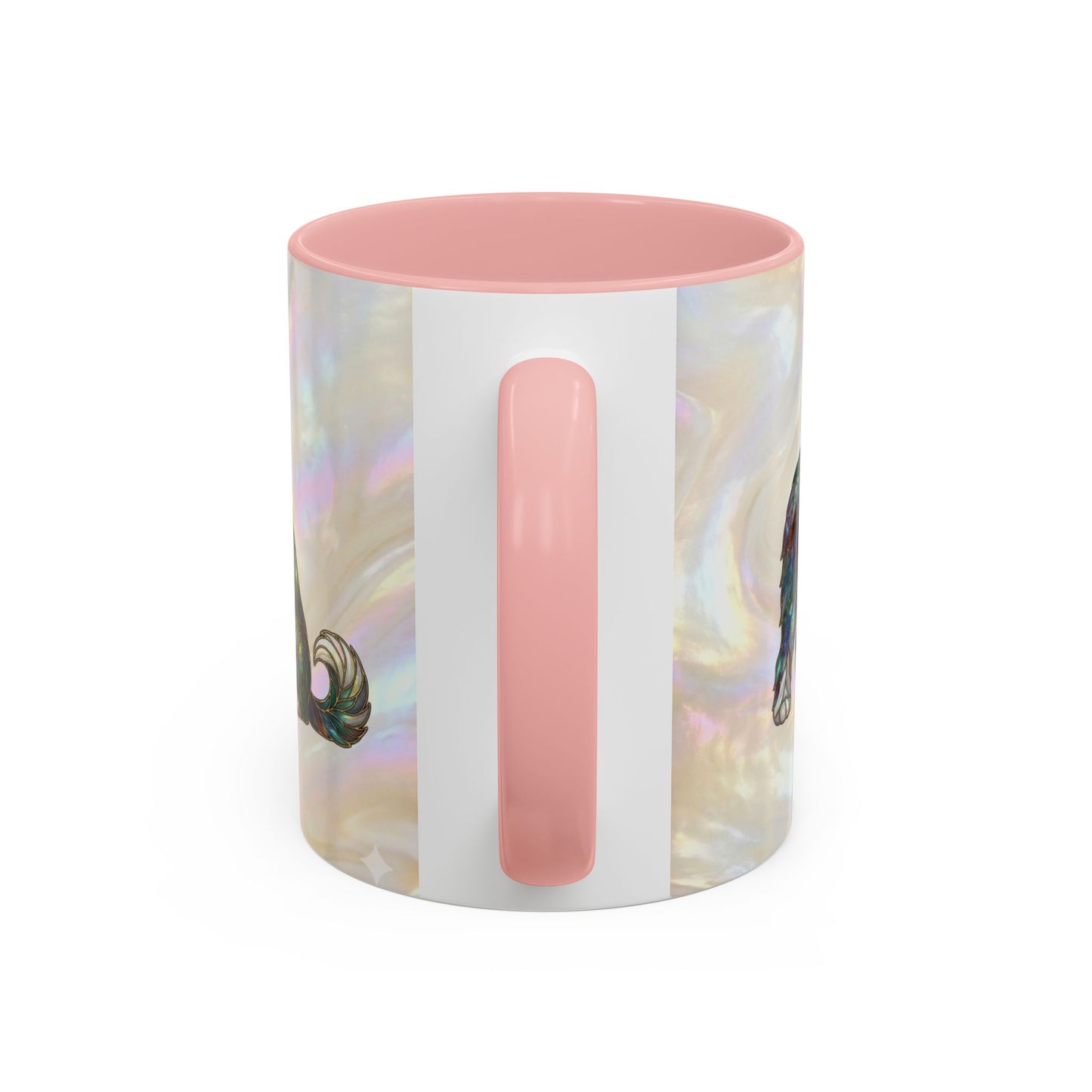 English Sheepdog Accent Coffee Mug -Stained Glass Style (11/15oz) - 14631