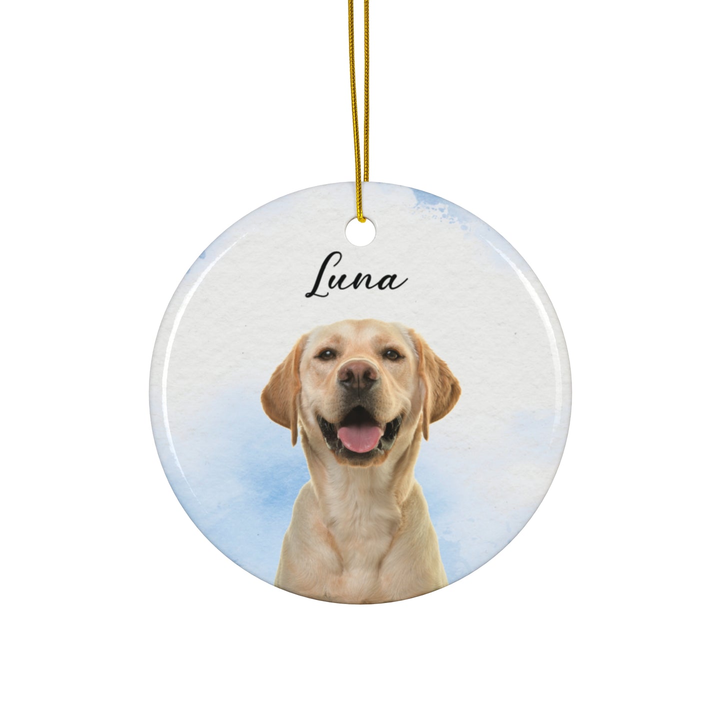 Your Dog, Customizable - Ceramic Ornament, 4 Shapes - 10037