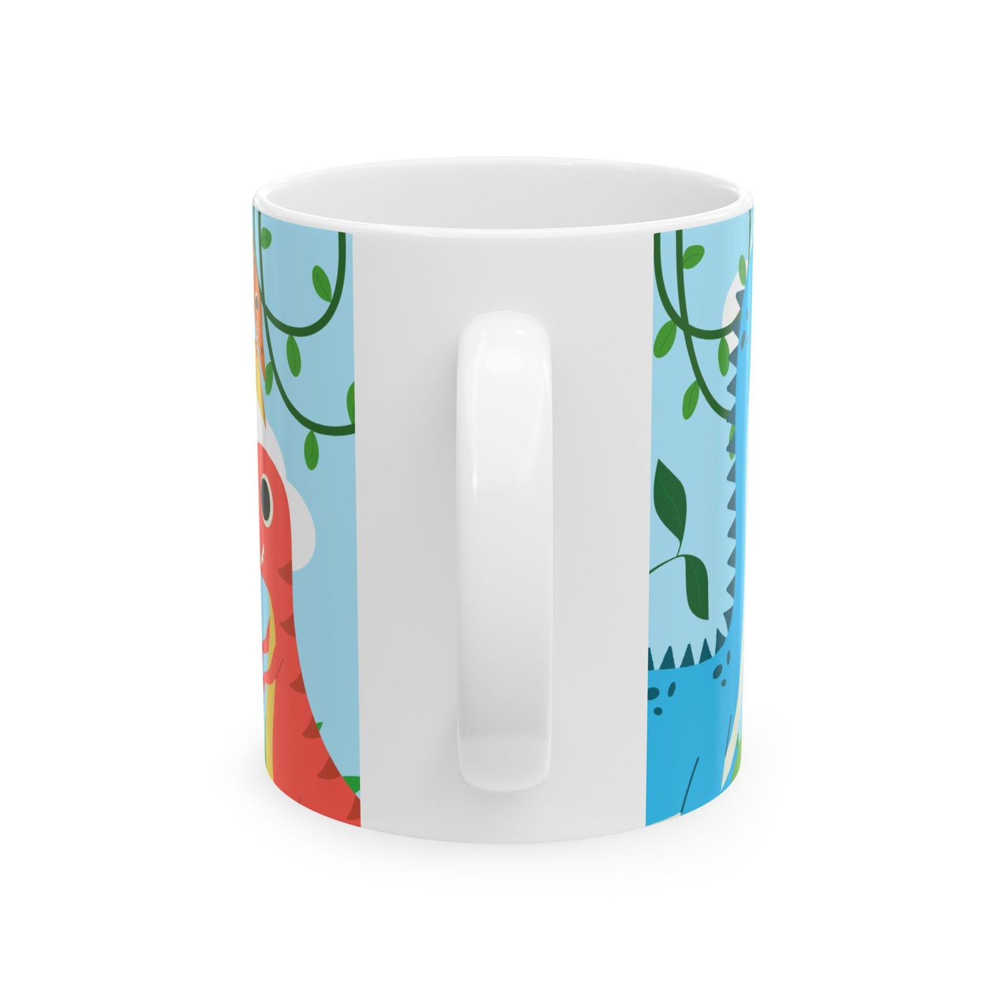 Personalized Dino Birthday Mug | Cute Dinosaur Gift, Kids Party Cup, Custom Birthday Keepsake, Fun 1st Birthday Celebration - 13975