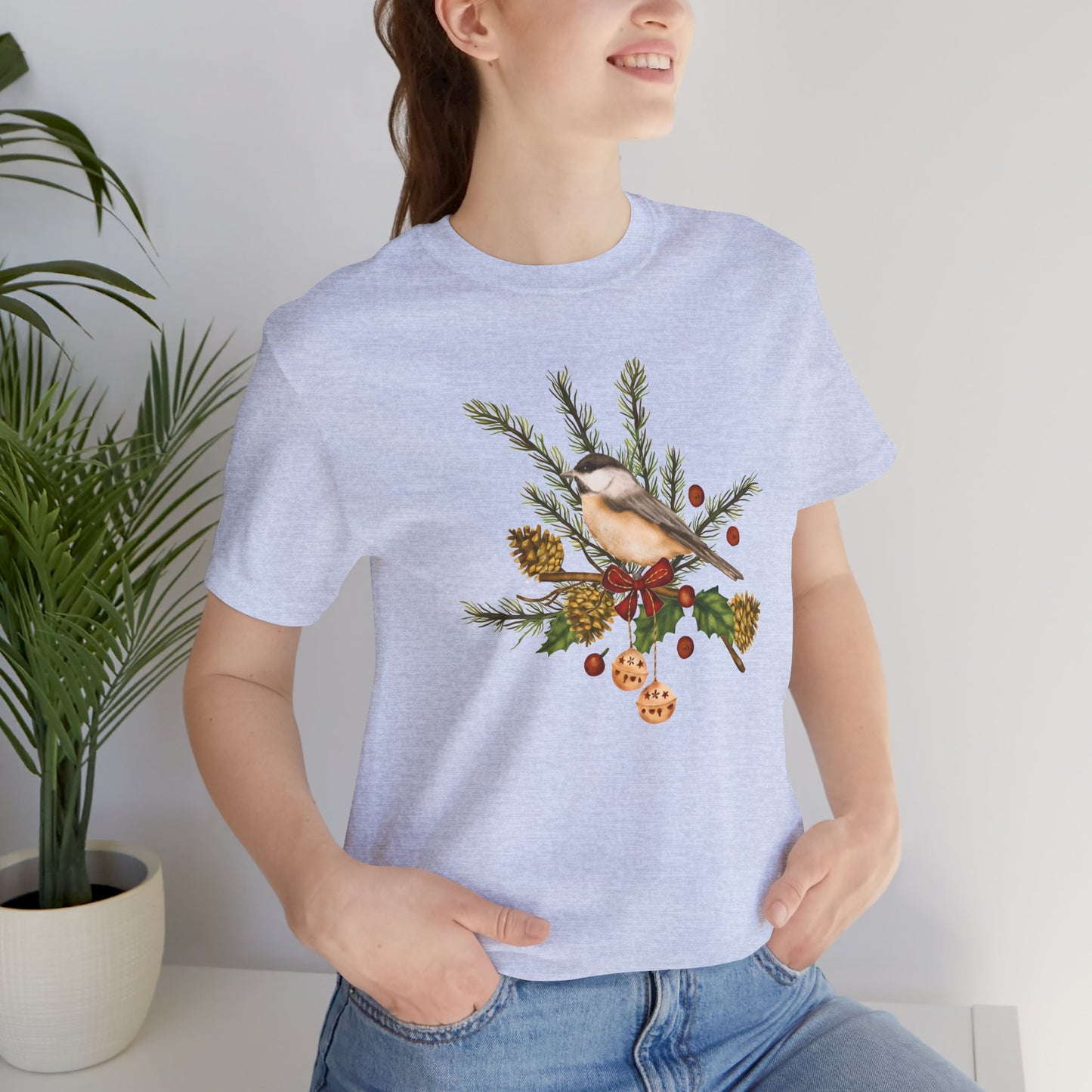 Christmas Bird - Unisex Jersey Short Sleeve Tee - 10347