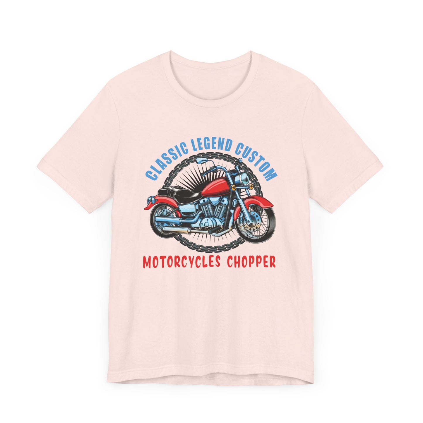 Classic Legend Custom, Motorcycle Chopper - Unisex Jersey Short Sleeve Tee