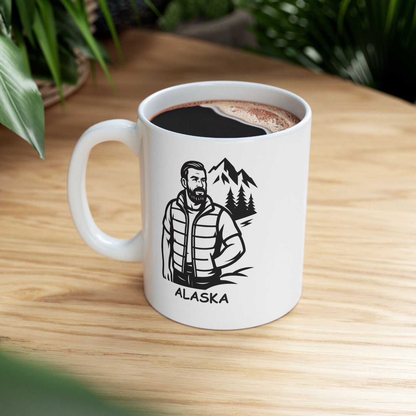 "Alaska: The only place where a light jacket in summer is considered a ‘short sleeve day.’" Ceramic Mug - 13018