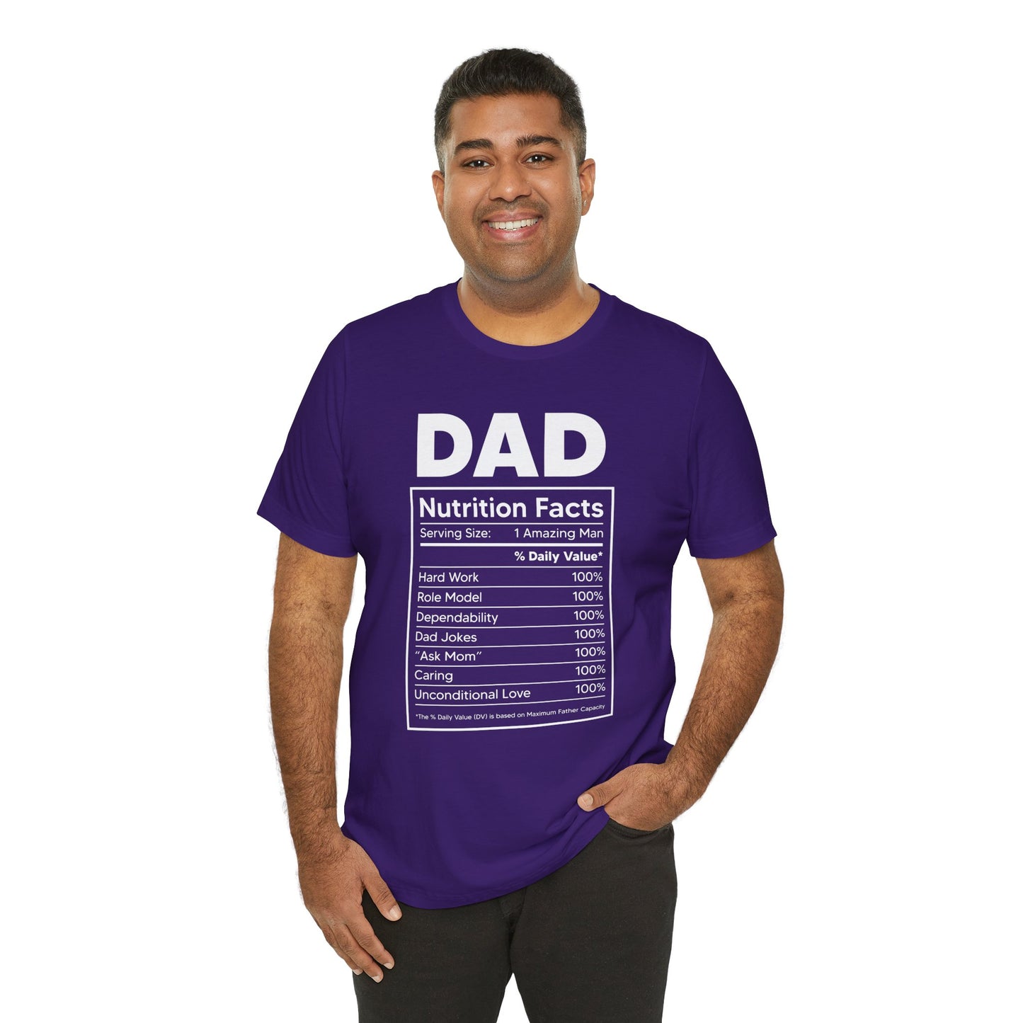 Dad, Nutrition Facts - Unisex Jersey Short Sleeve Tee