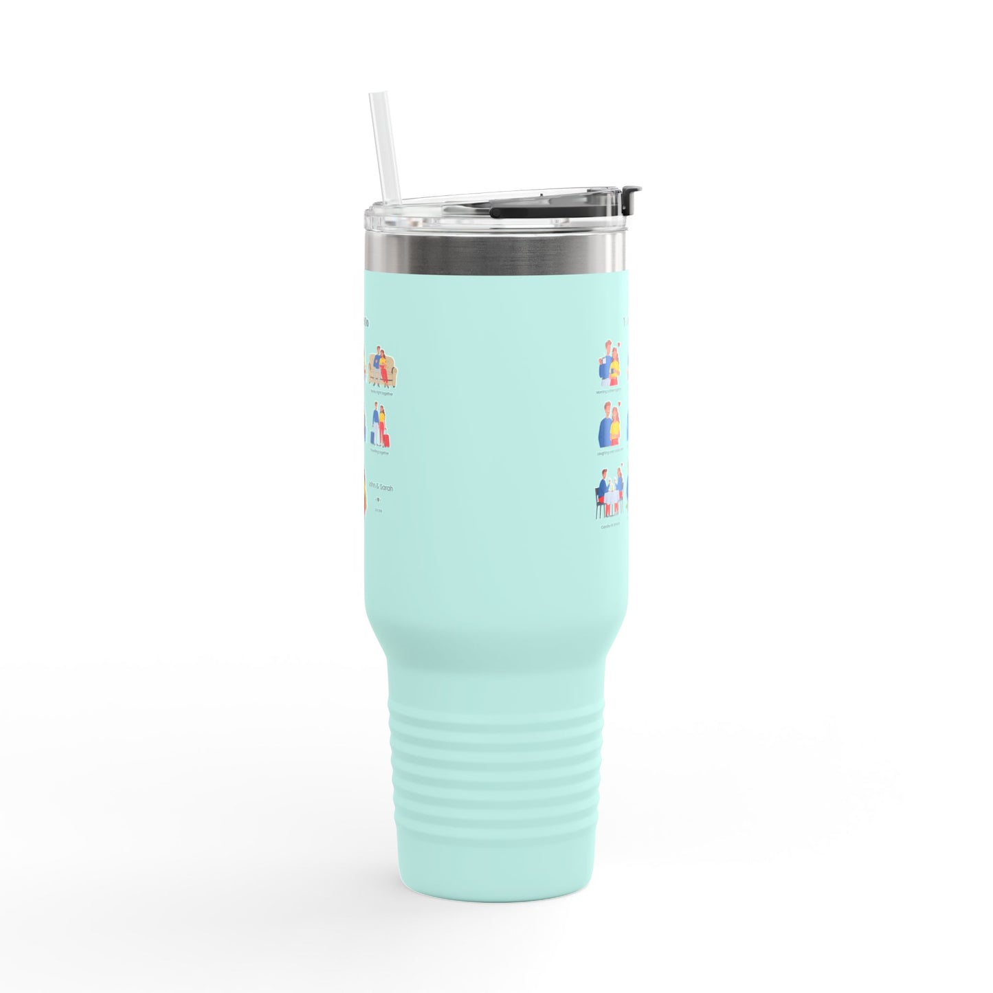Our Favourite Things to Do Together – Personalised Valentine’s 40oz Insulated Travel Tumbler - 14716