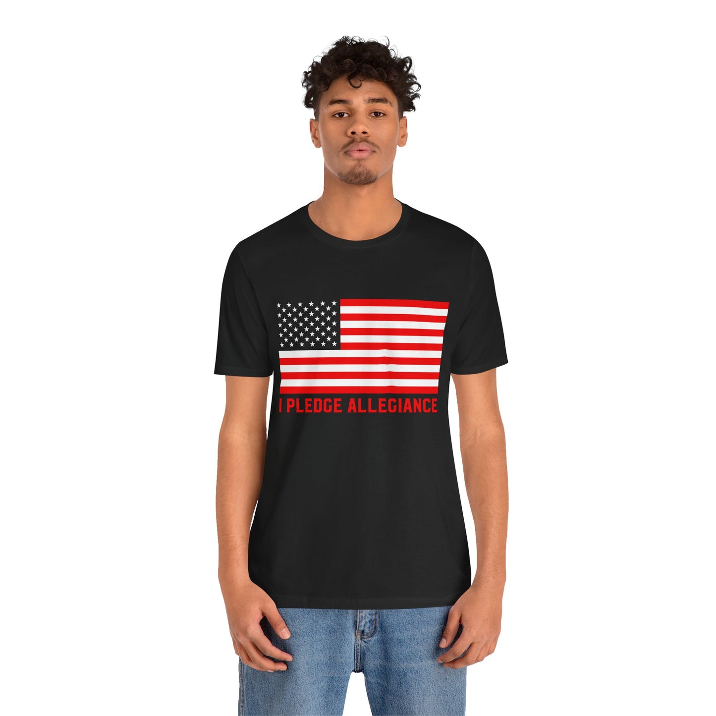 Patriotic Pledge Tee, Unisex T-Shirt for Celebrating Freedom, Independence Day Shirt Gift for Patriots - 13697