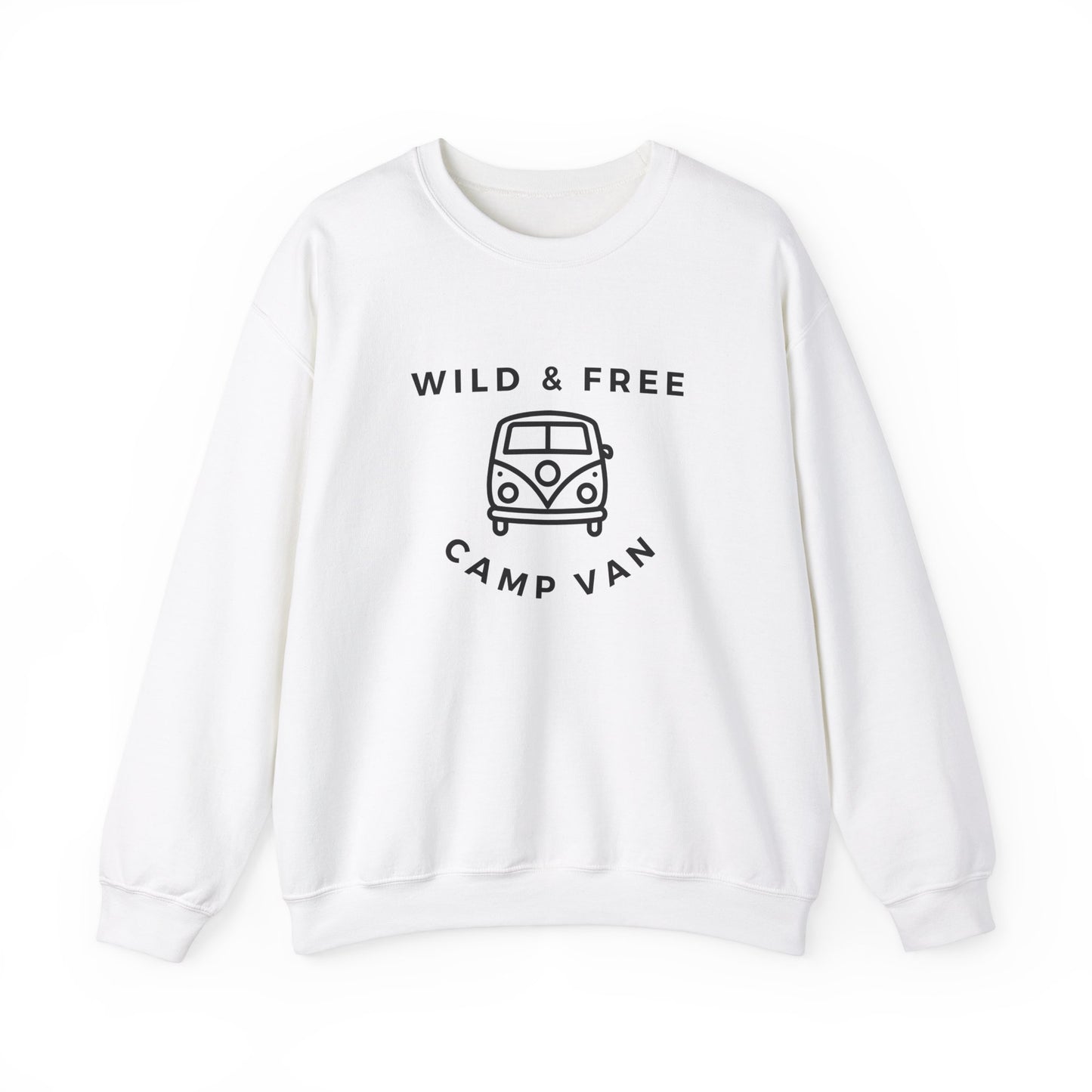 Wild & Free, Camp Van - Unisex Heavy Blend™ Crewneck Sweatshirt - 10741