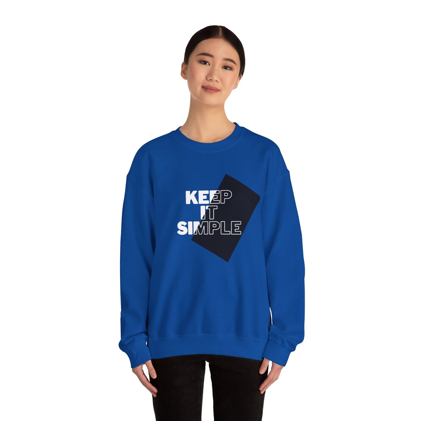 Keep It Simple - Unisex Heavy Blend™ Crewneck Sweatshirt | Crew neck,DTG,Embroidery,Men's Clothing,Neck Labels,Regular fit,Sweatshirts,TikTok,Unisex,Women's Clothing