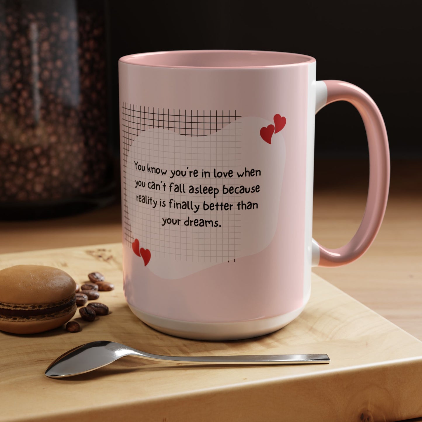 You Know You're in Love When You Can't Fall Asleep - Accent Coffee Mug (11, 15oz) - 11126