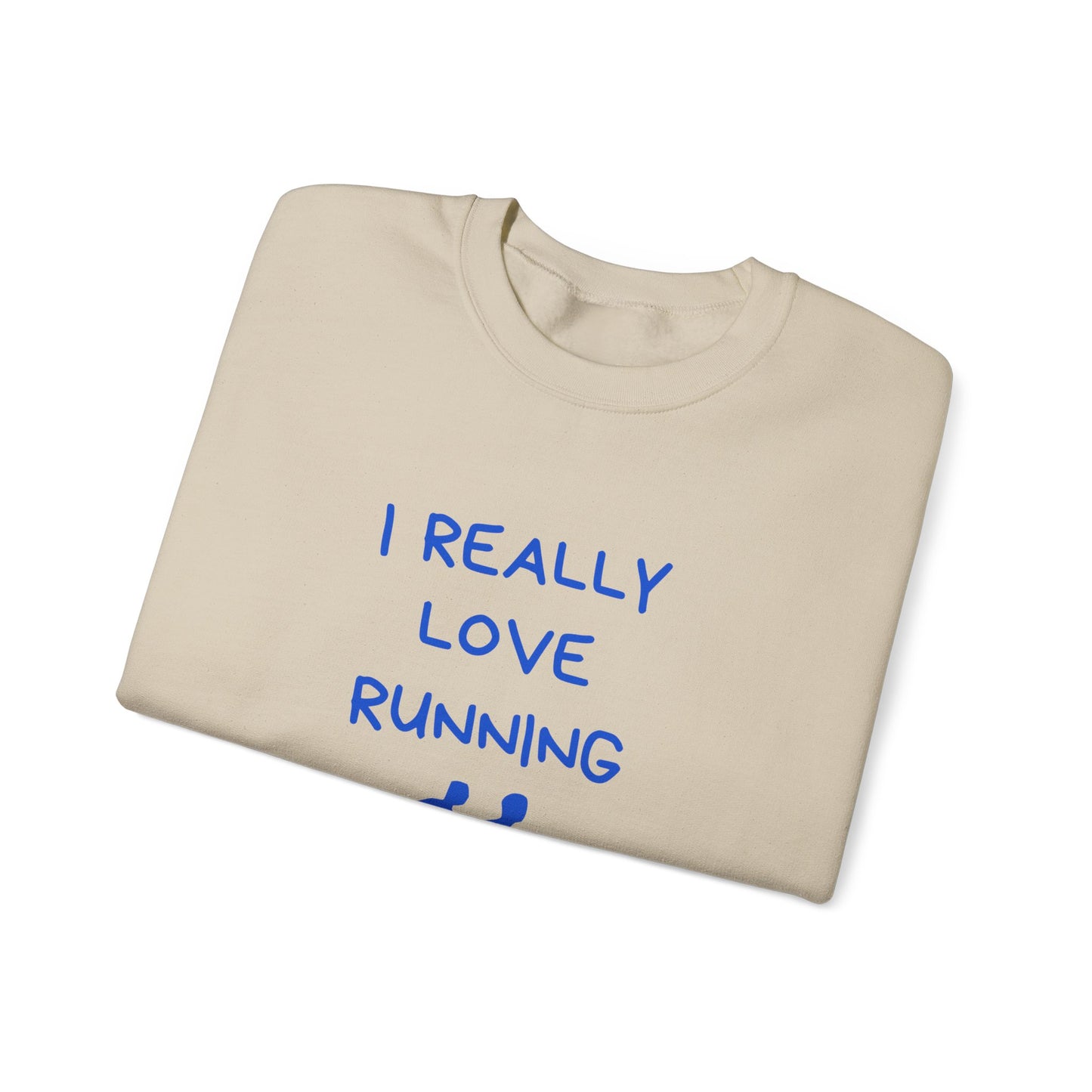 I Really Love Running - Unisex Heavy Blend™ Crewneck Sweatshirt