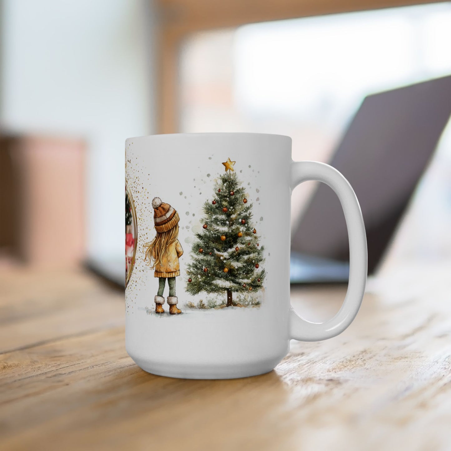 Emily, Merry Christmas, For Girls, Customizable - Ceramic Mug, (11oz, 15oz) - 10146