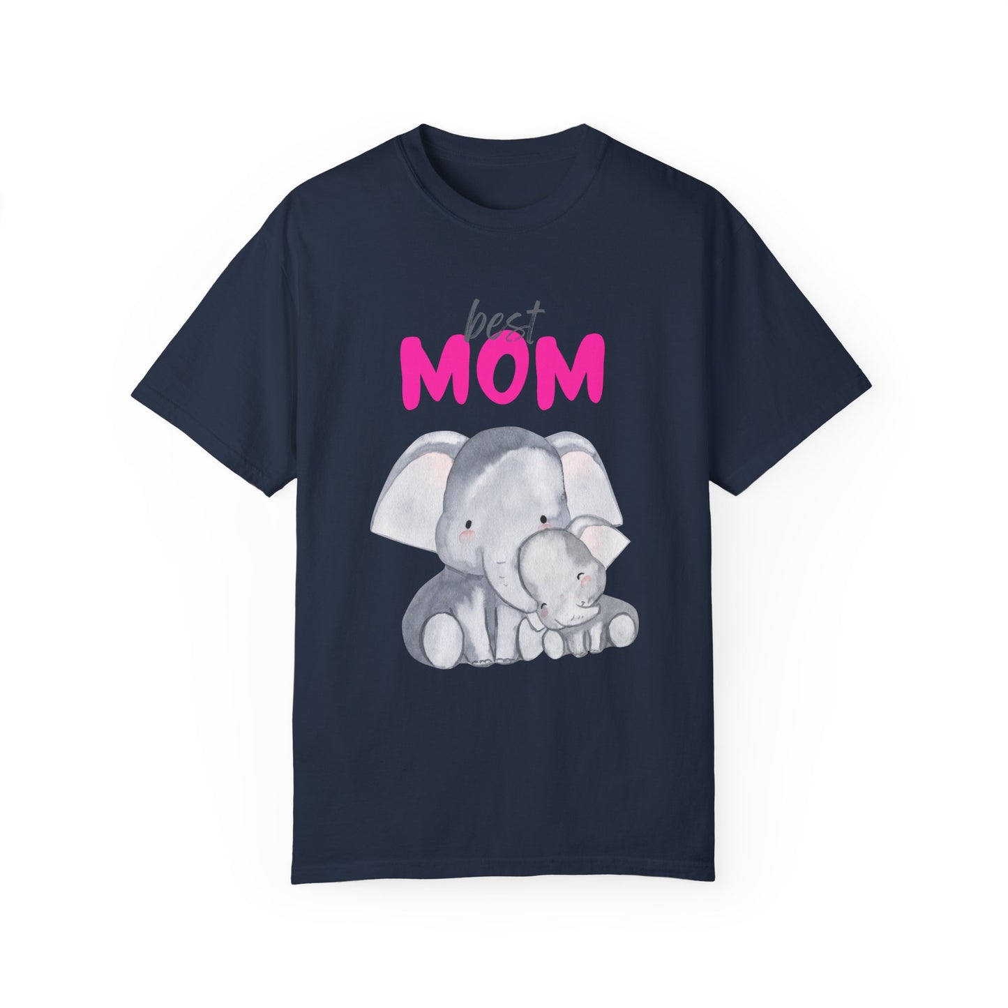 Best Mom Elephant Graphic T-Shirt for Mother's Day - 11820
