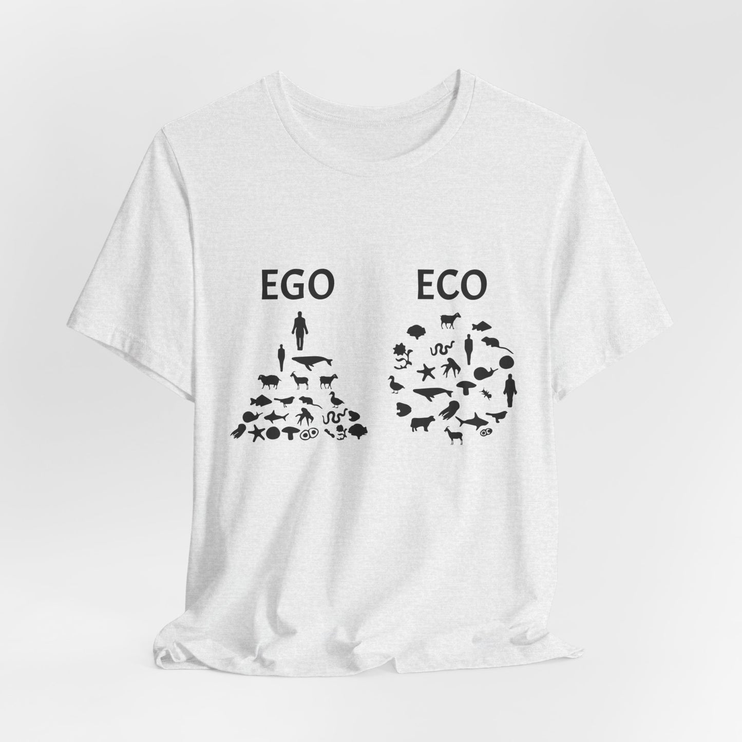 Vegan: Ego vs Eco - Unisex Jersey Short Sleeve Tee