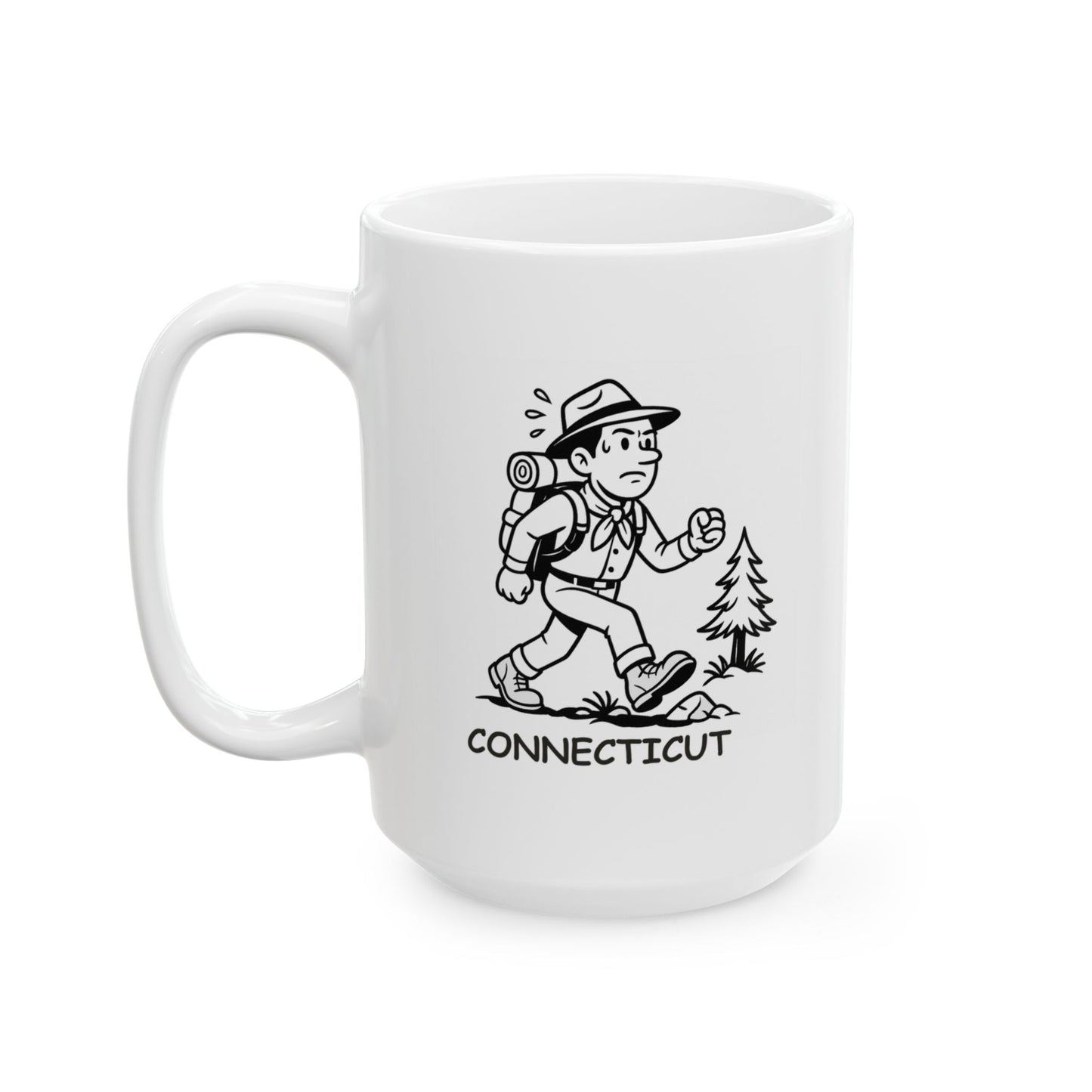 "Connecticut: Where a walk through the park feels like an expedition." Ceramic Mug - 13881