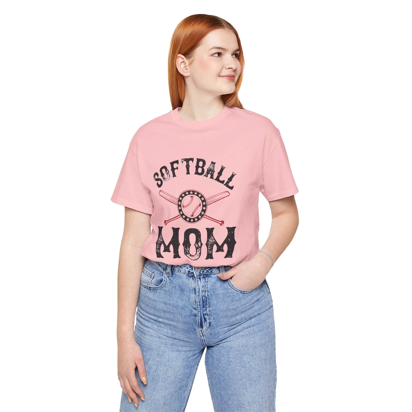 Softball Mom - Unisex Jersey Short Sleeve Tee