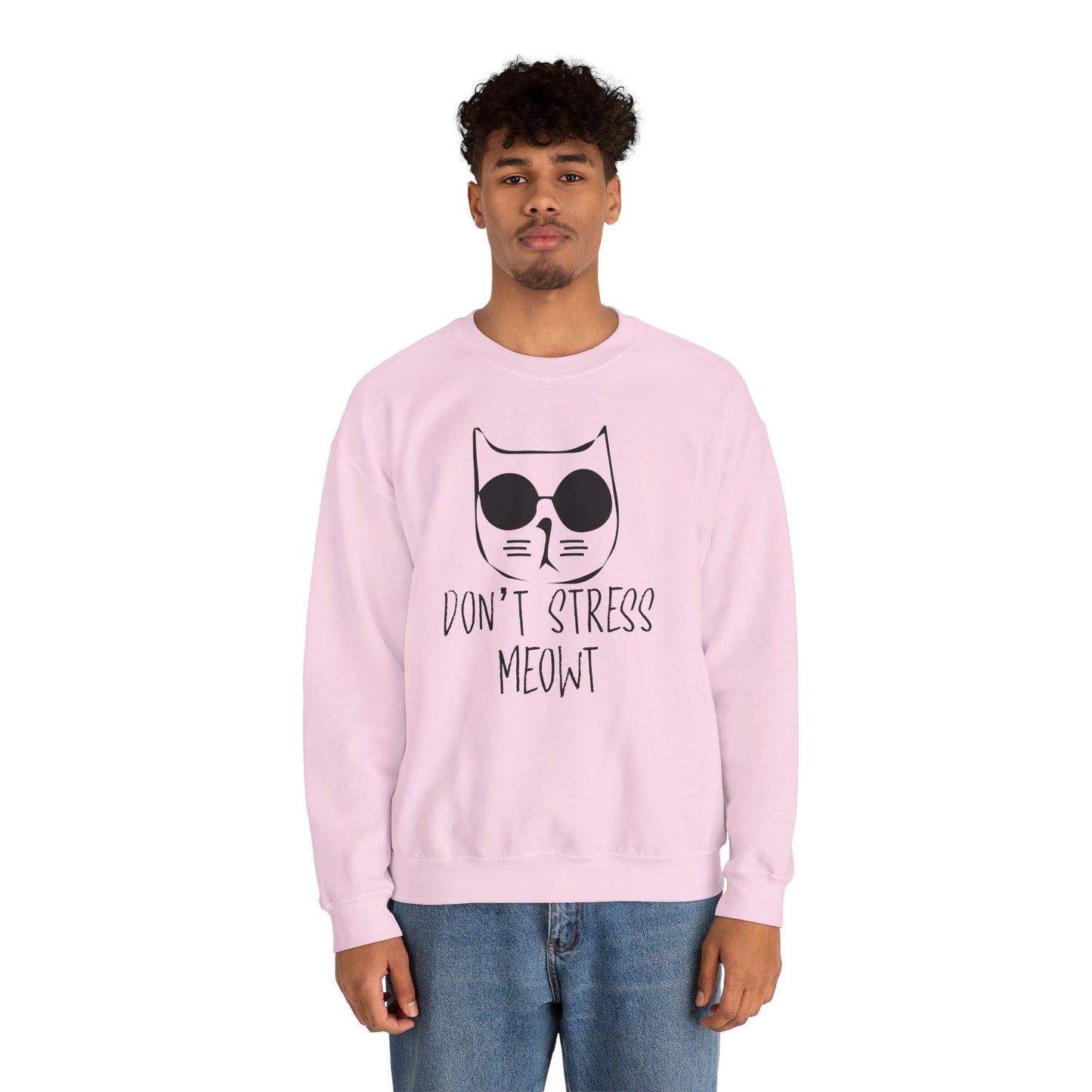 Don't Stress Meowt - Unisex Heavy Blend™ Crewneck Sweatshirt