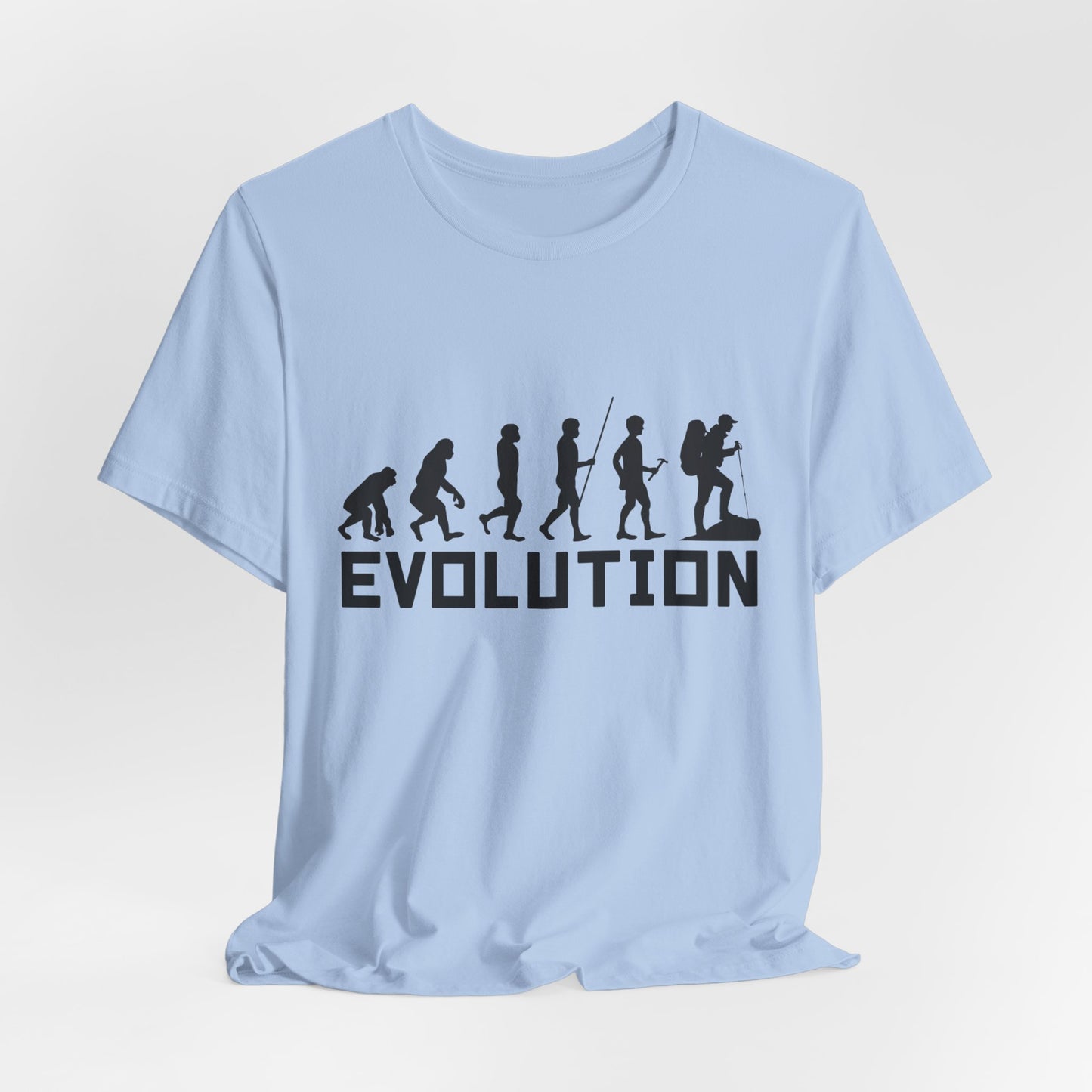 Camping:  Evolution - Unisex Jersey Short Sleeve Tee