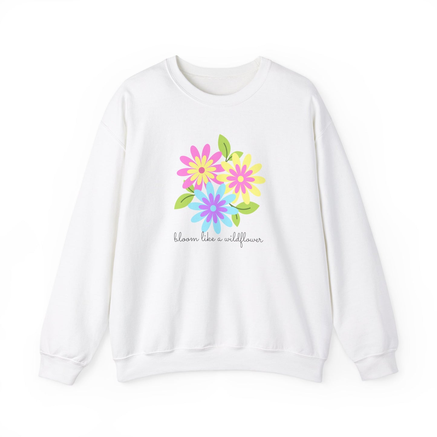 Bright Flower Unisex Heavy Blend™ Crewneck Sweatshirt