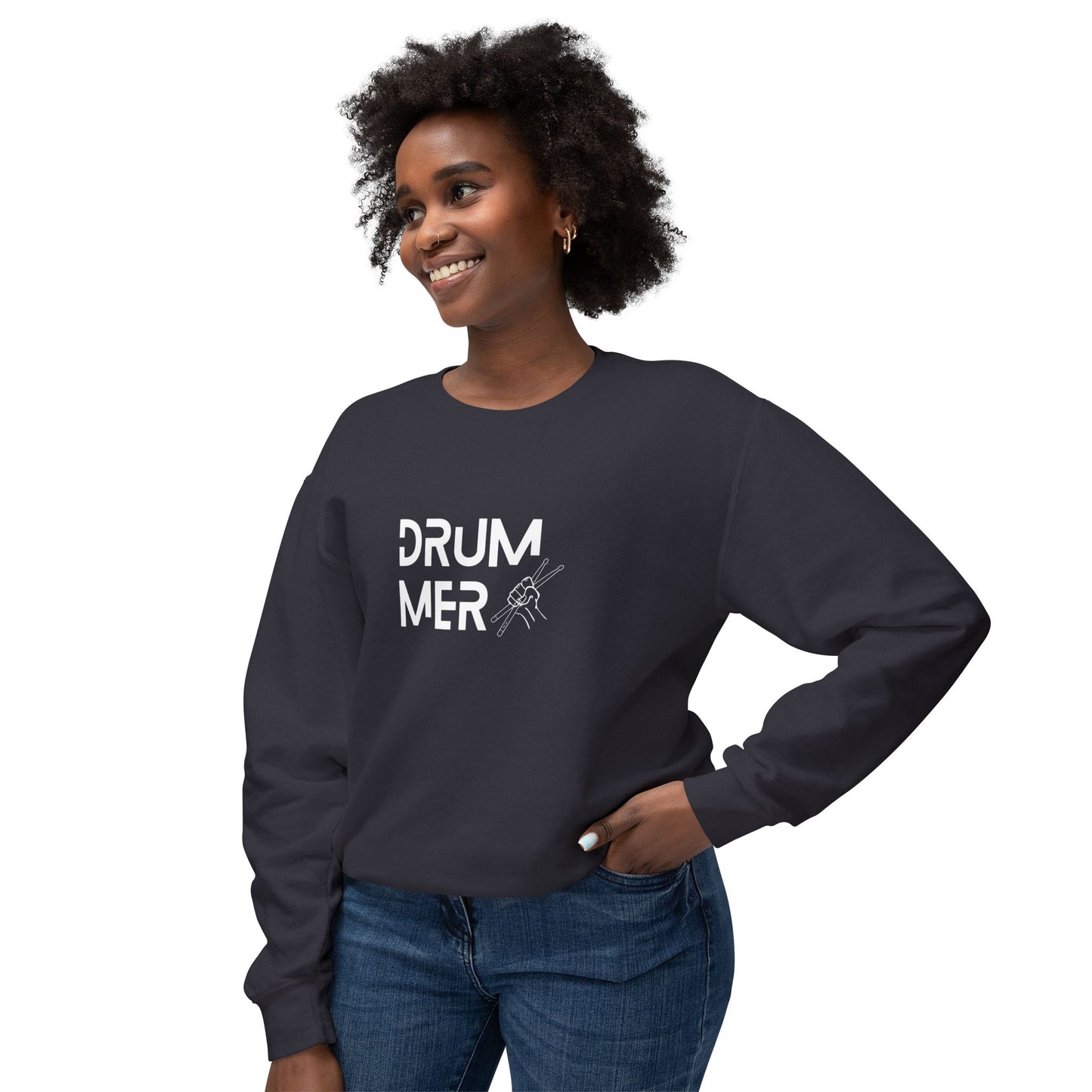 Drummer - Unisex Lightweight Crewneck Sweatshirt - 10625