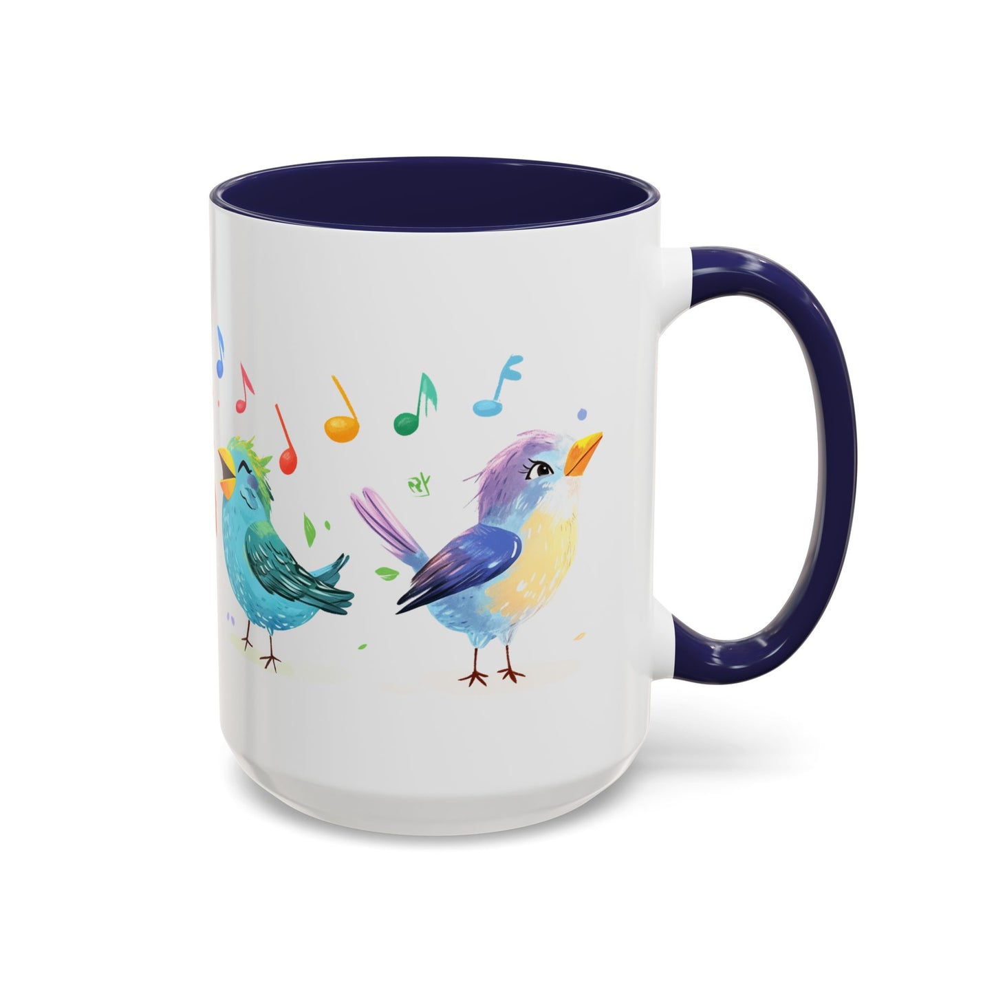 Colorful Birds - Accent Coffee Mug (11, 15oz)