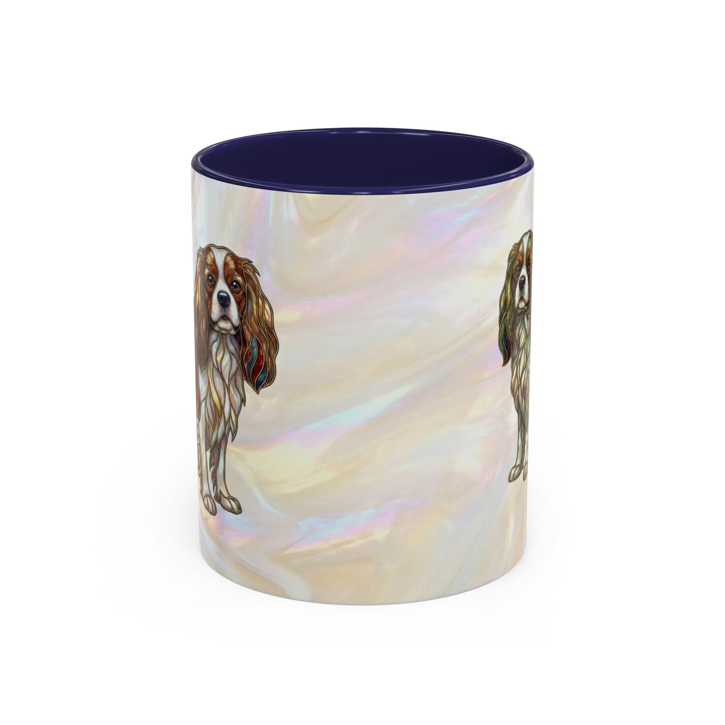 Cavalier King Charles Accent Coffee Mug -Stained Glass Style (11/15oz) - 14624