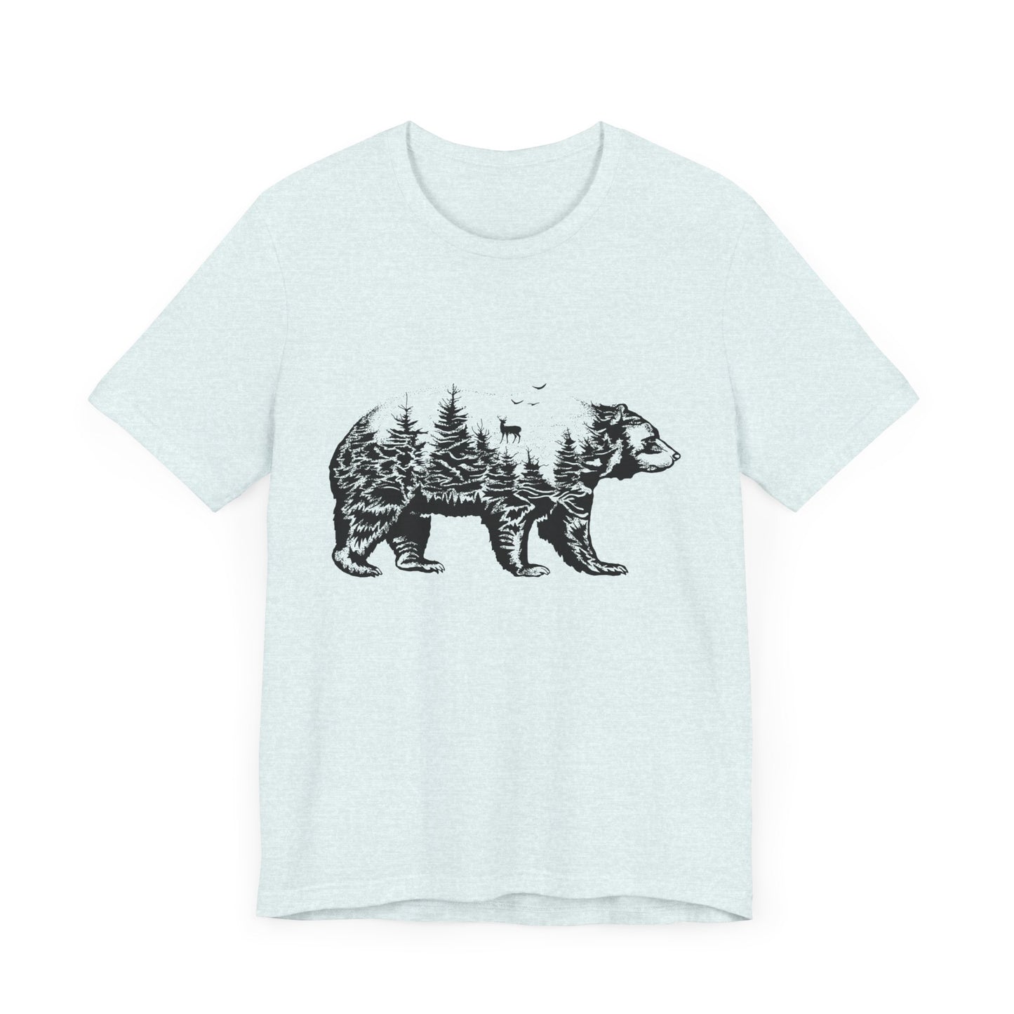 Camping: Bear - Unisex Jersey Short Sleeve Tee