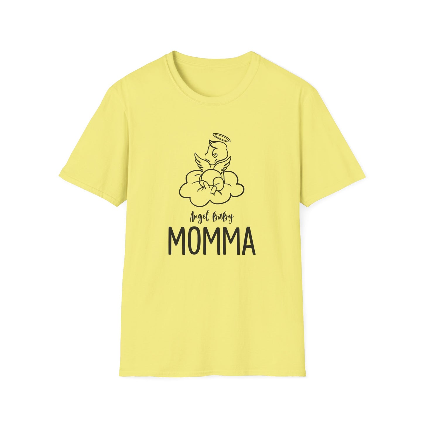 Angel Baby Momma Unisex Softstyle T-Shirt - Perfect for Mother's Day and Everyday Wear - 11828