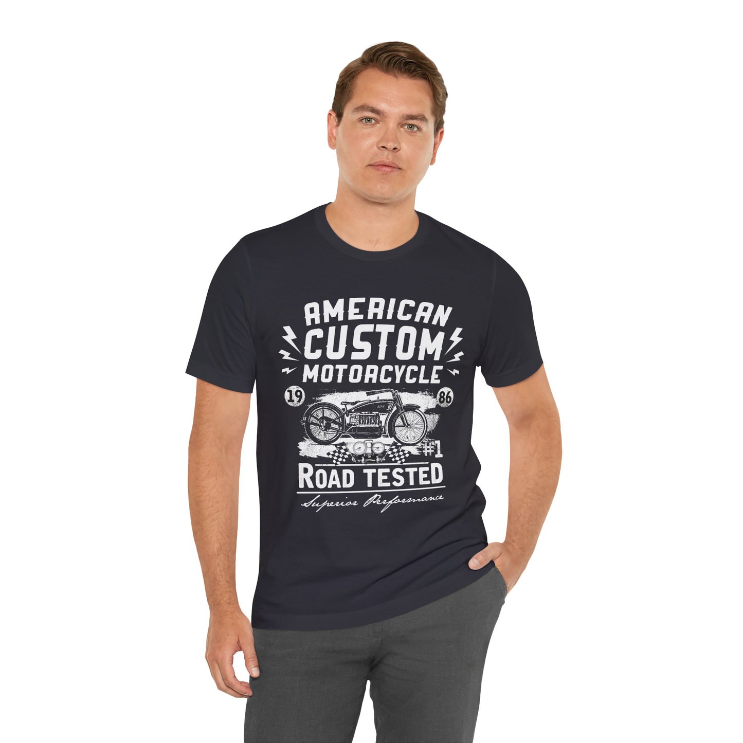 American Custom Motorcycle - Unisex Jersey Short Sleeve Tee - 13402