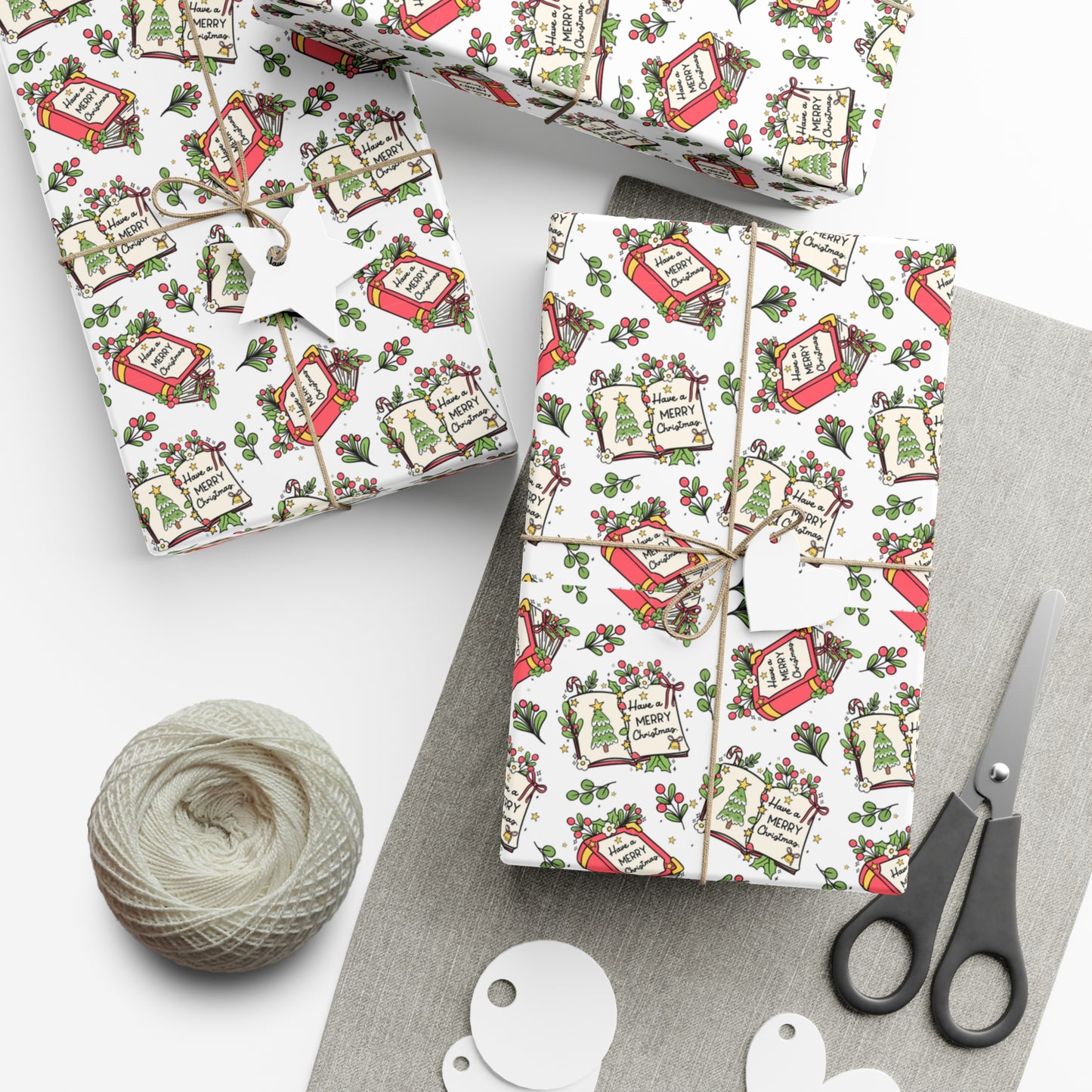 Have A Merry Christmas Books - Gift Wrap Papers - 10287