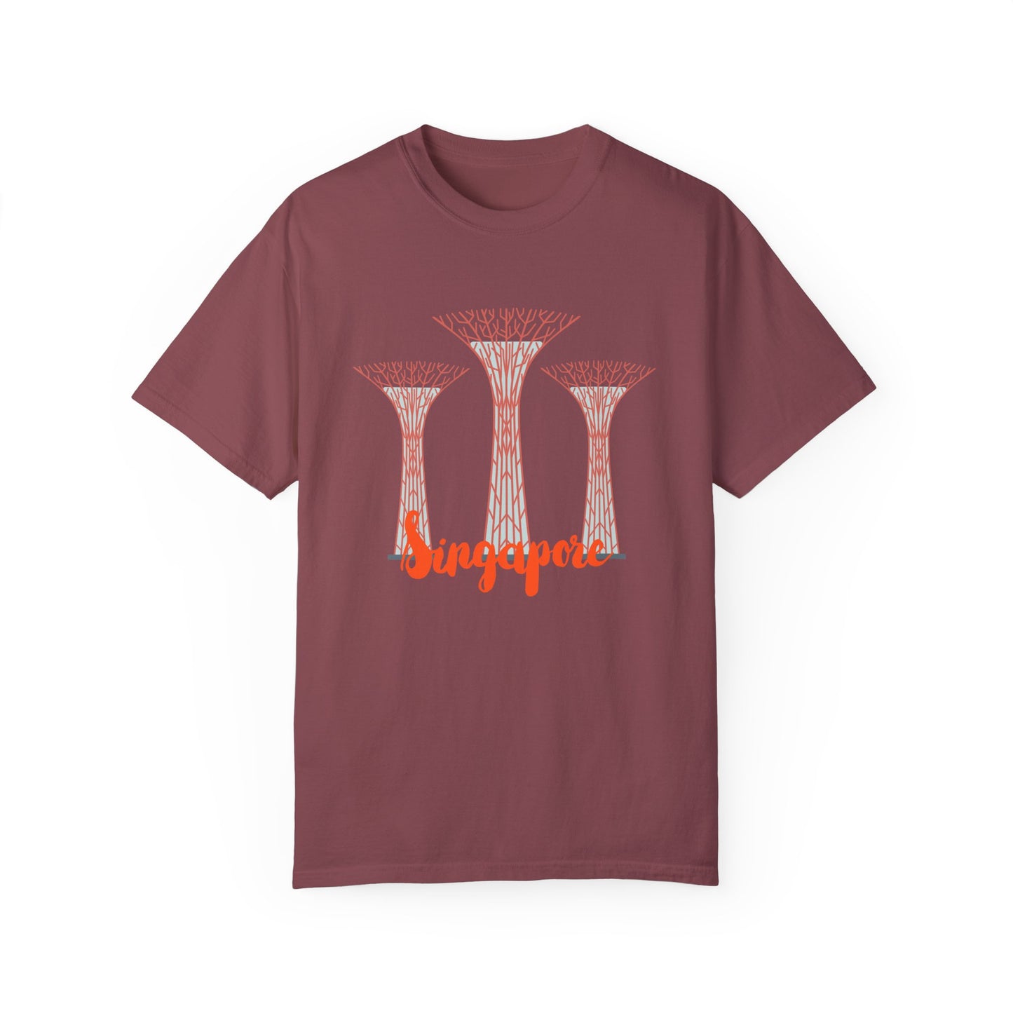 SingaporeT-Shirt - Casual Unisex Garment-Dyed Tee - 12085