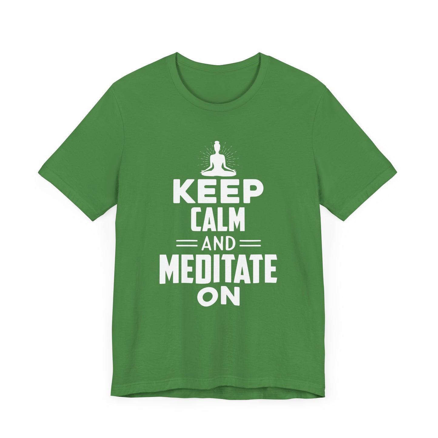 Yoga: Keep Calm And Meditate On - Unisex Jersey Short Sleeve Tee