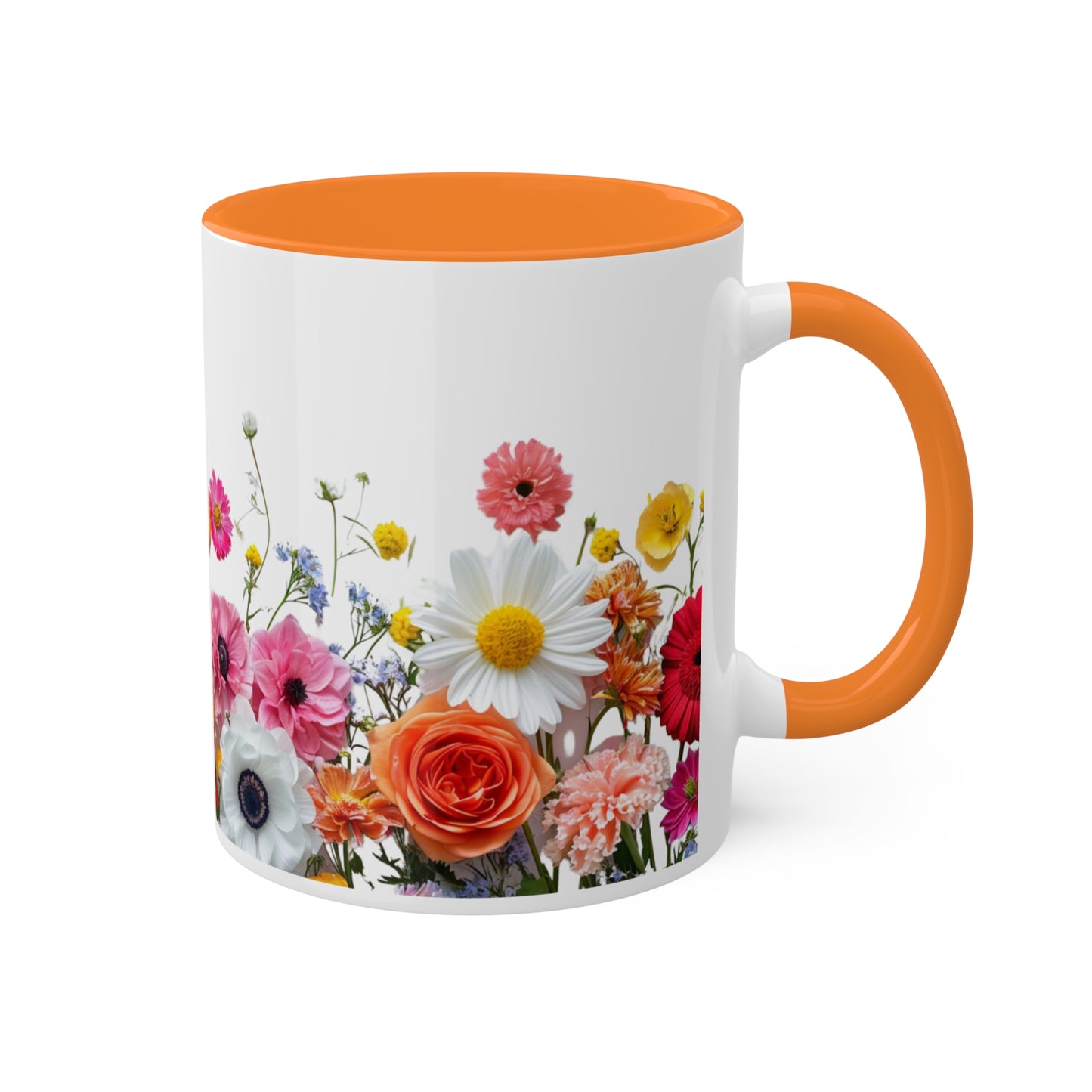 Bright Flowers - Colorful Mugs, 11oz