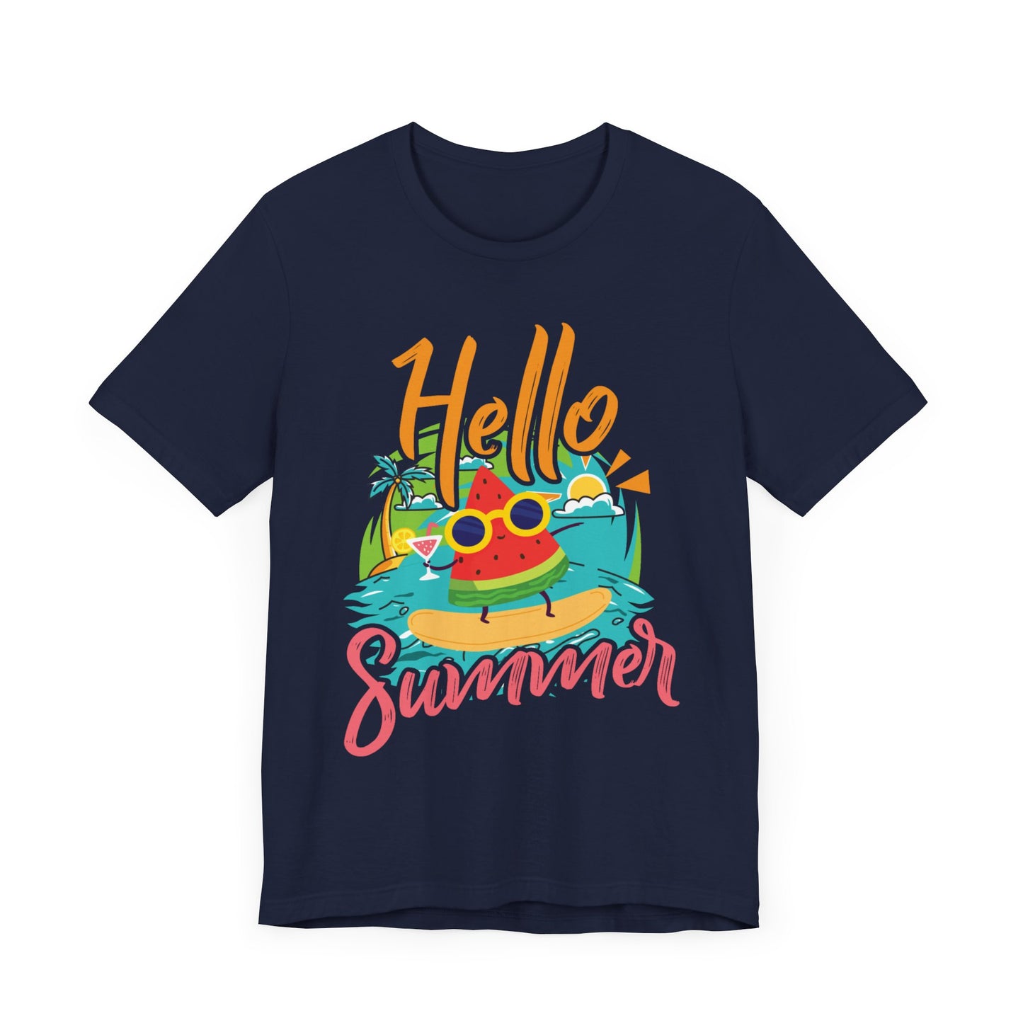 Hello Summer - Unisex Jersey Short Sleeve Tee - 13089