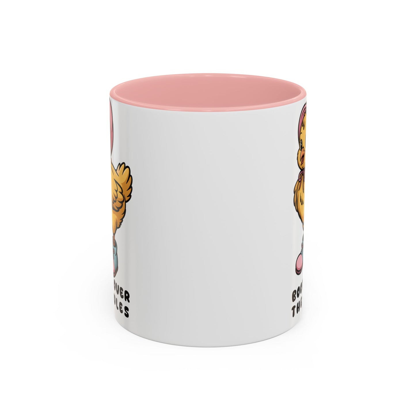 Boots Over The Rules Chick Mug – Cute Chicken Coffee Mug Funny Gift 11/15oz - 14862