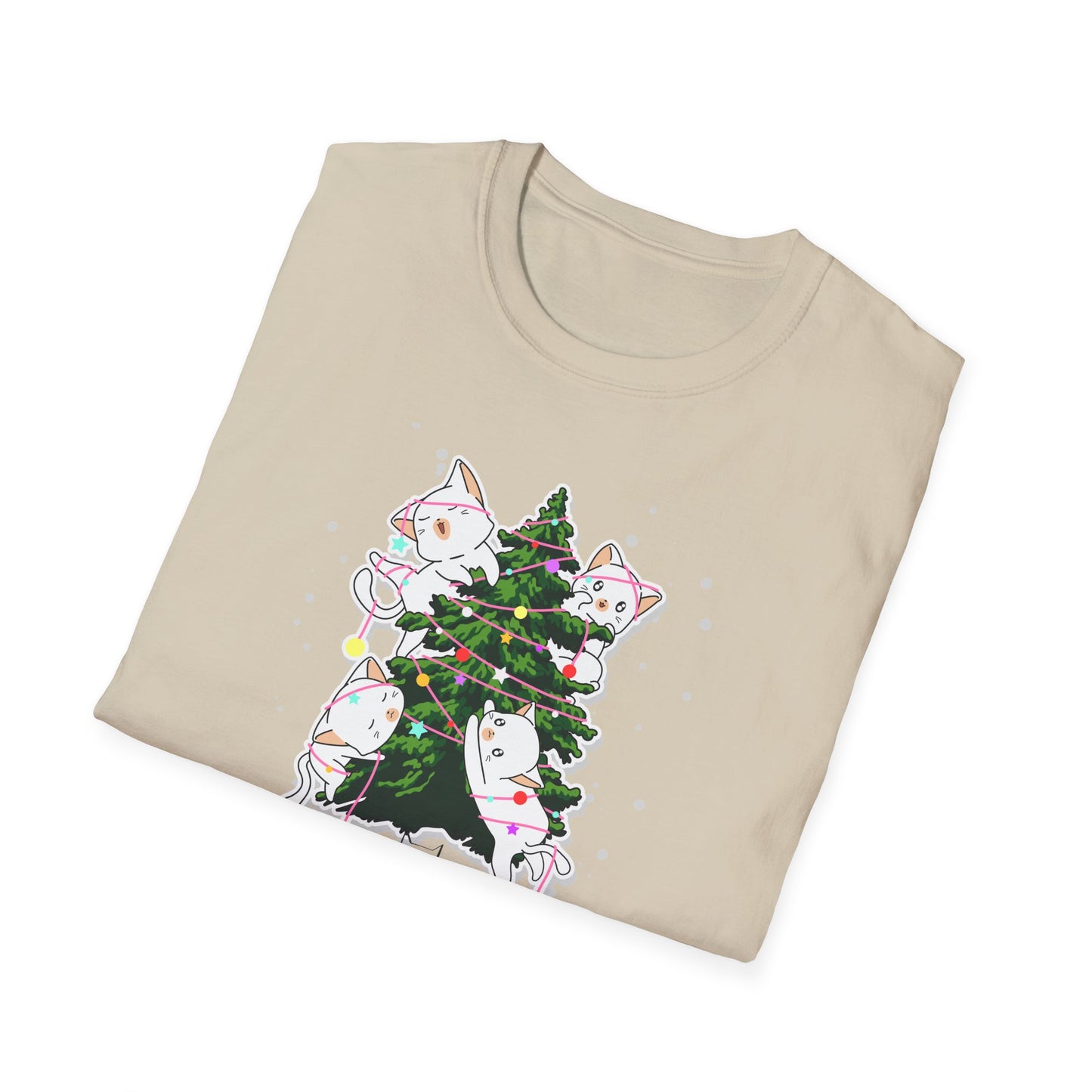 Meowy Christmas - Unisex Softstyle T-Shirt - 10078