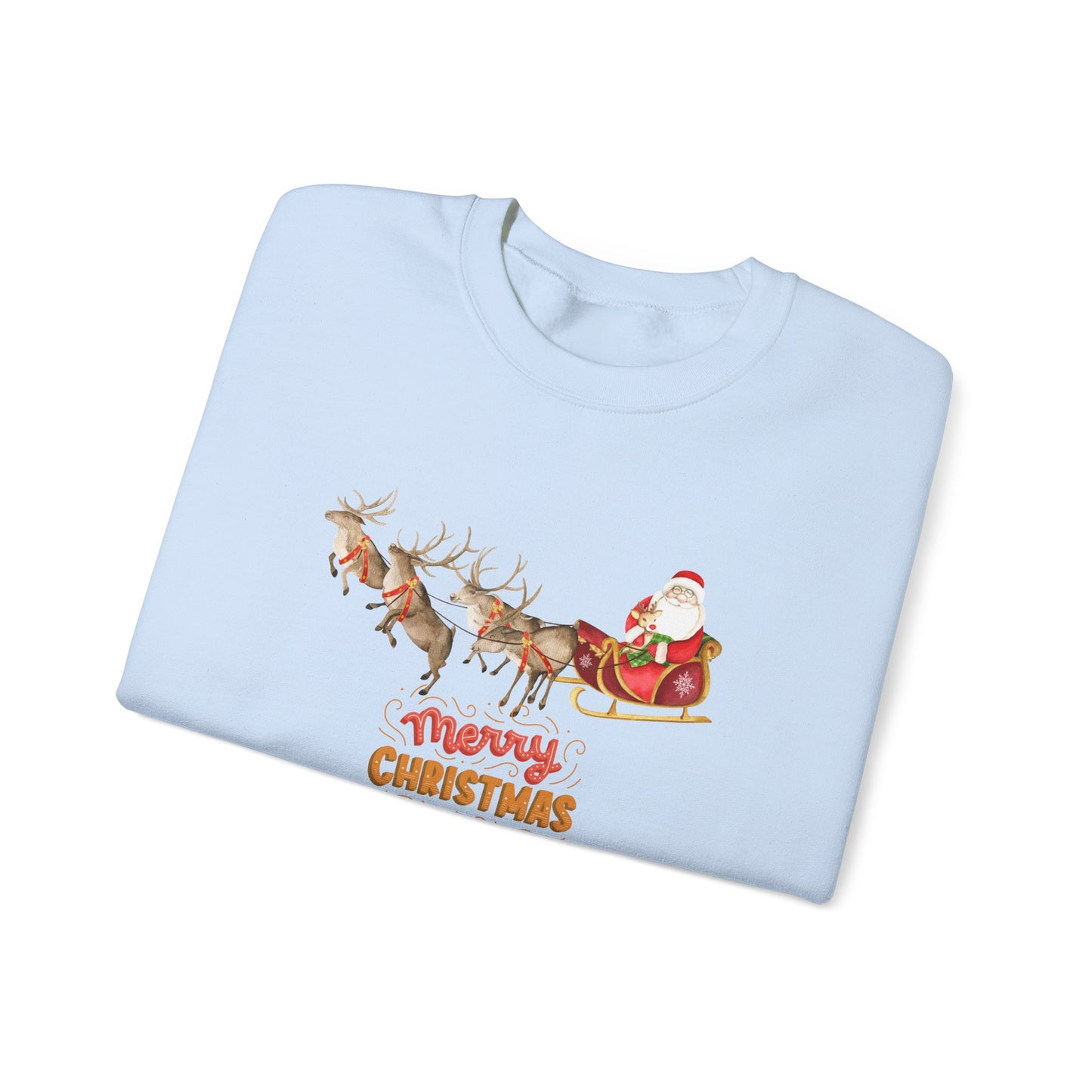 Santa & Reindeers - Unisex Heavy Blend™ Crewneck Sweatshirt - 10011