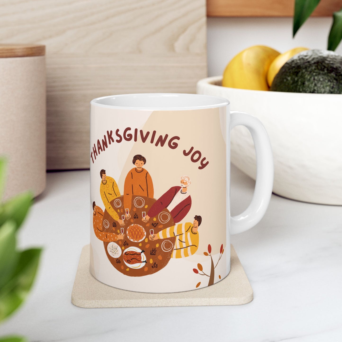 Sharing Love & Laughter, Thanksgiving Joy - Ceramic Mug, (11oz, 15oz) - 10896