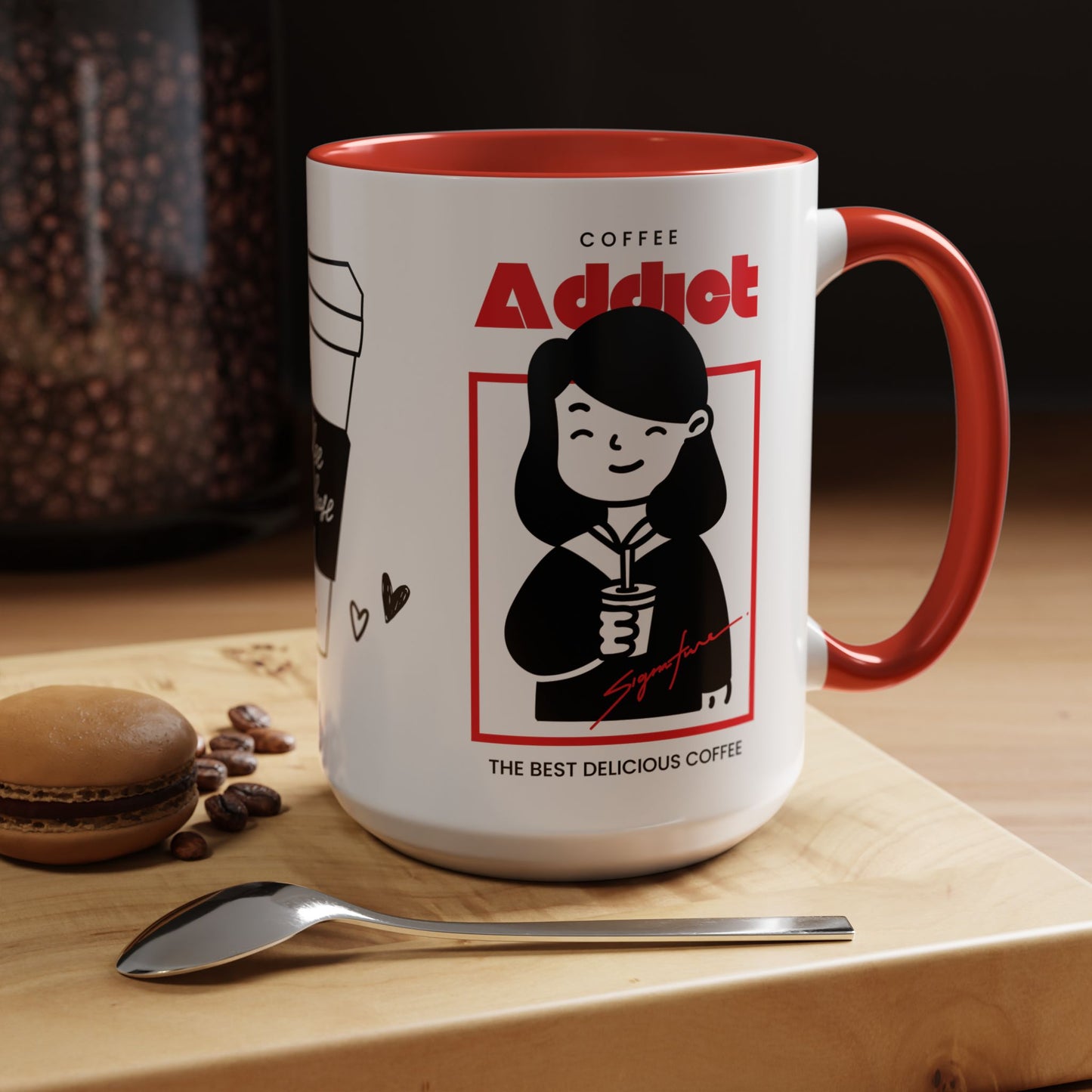 Coffee Addict, Enjoy - Accent Coffee Mug (11, 15oz) - 11297