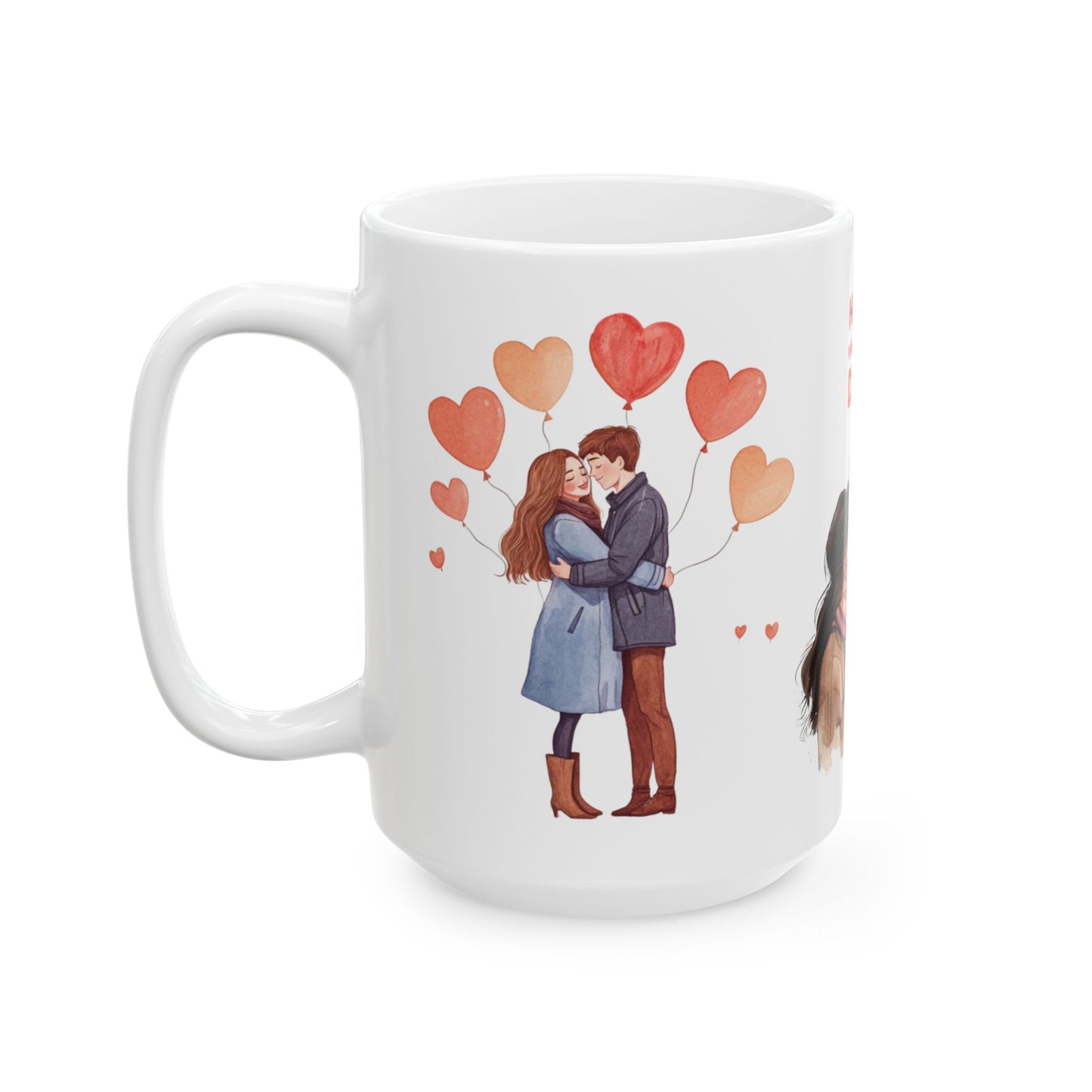 Happy Valentine's Day - Ceramic Mug, (11oz, 15oz) - 11592