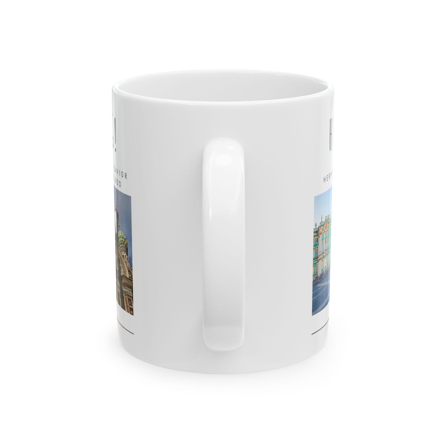 Hello, St. Petersburg Ceramic Mug - 11oz & 15oz - Historical Landmarks Photo Collection - 12105