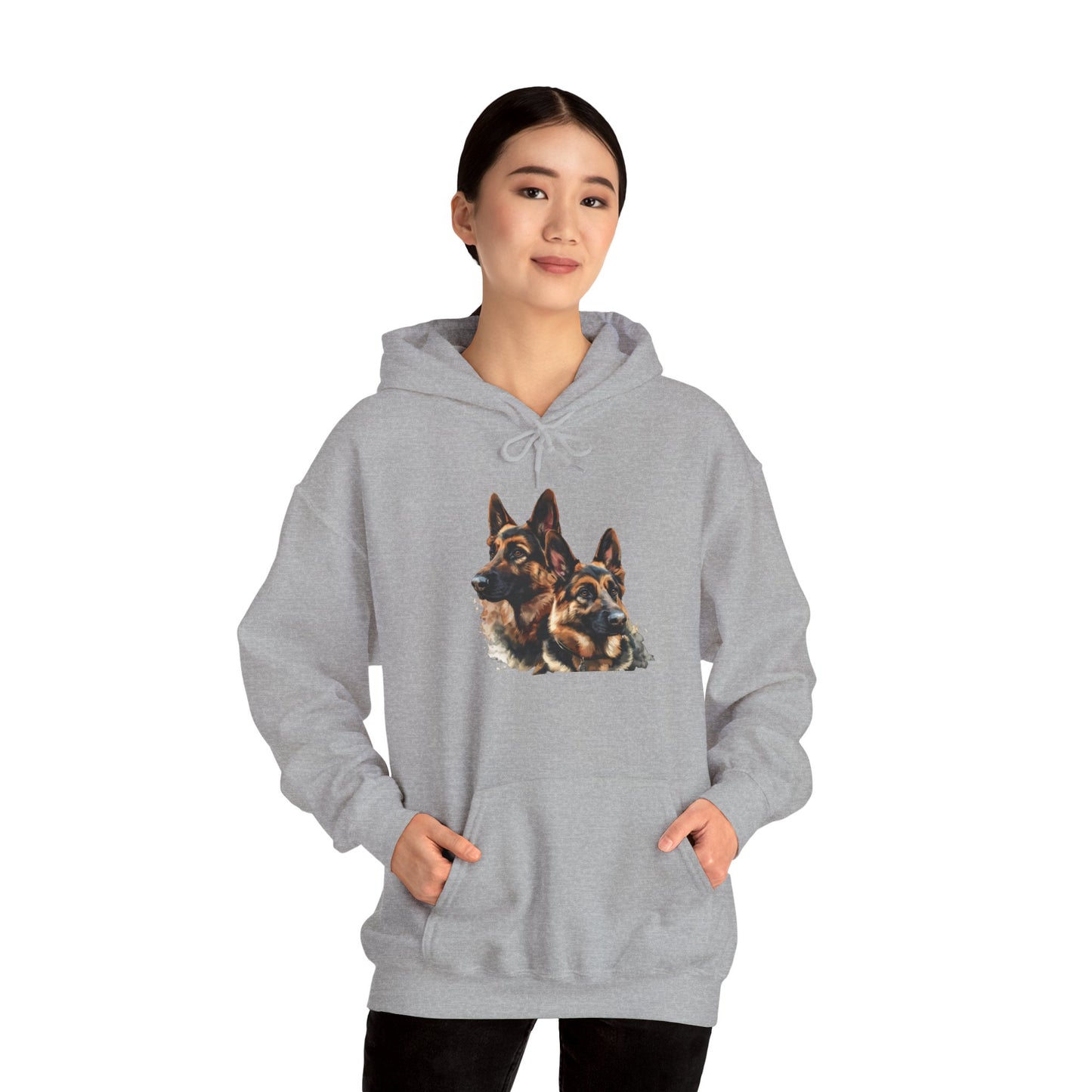 German Shepherds: Born to Protect - Unisex Heavy Blend™ Hooded Sweatshirt