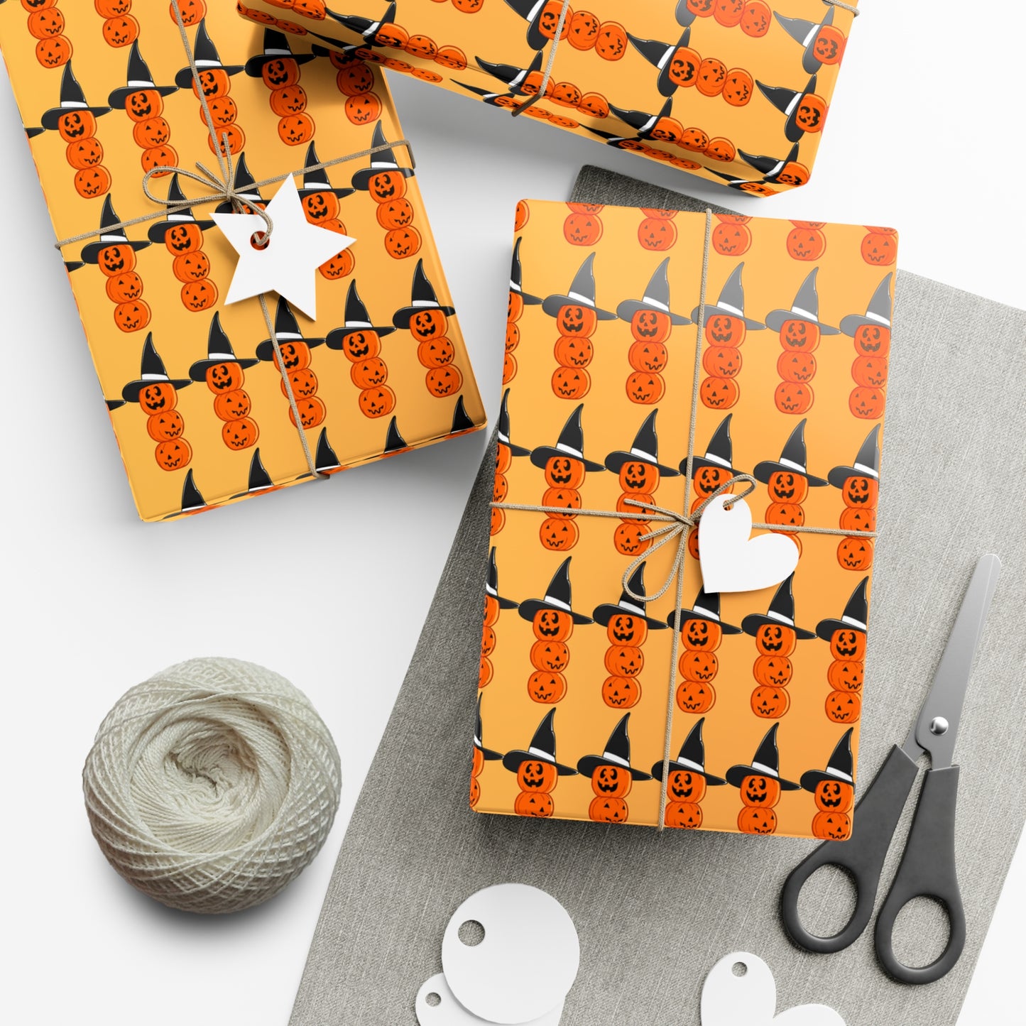 Pumpkin with Hat - Gift Wrap Papers - 13766