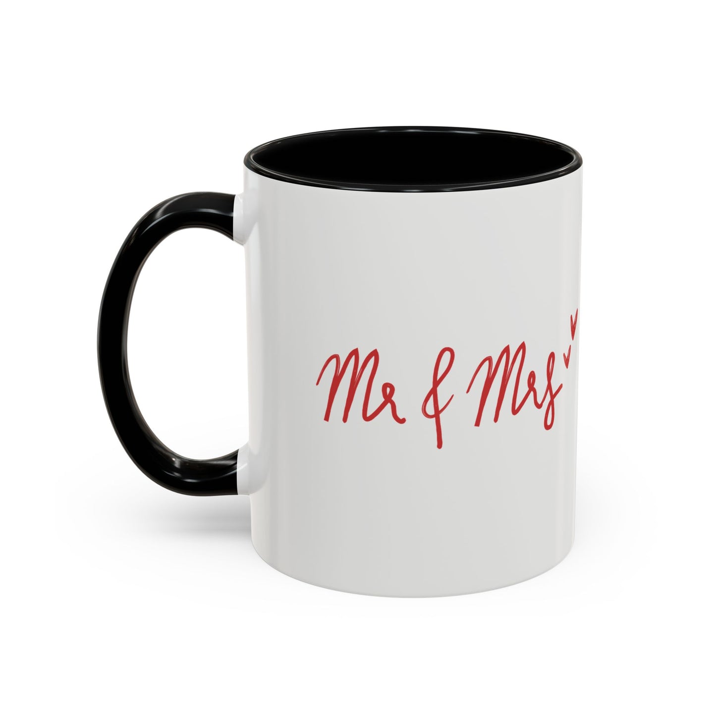 Mr & Mrs, Photo Customizable - Accent Coffee Mug (11, 15oz) - 10962