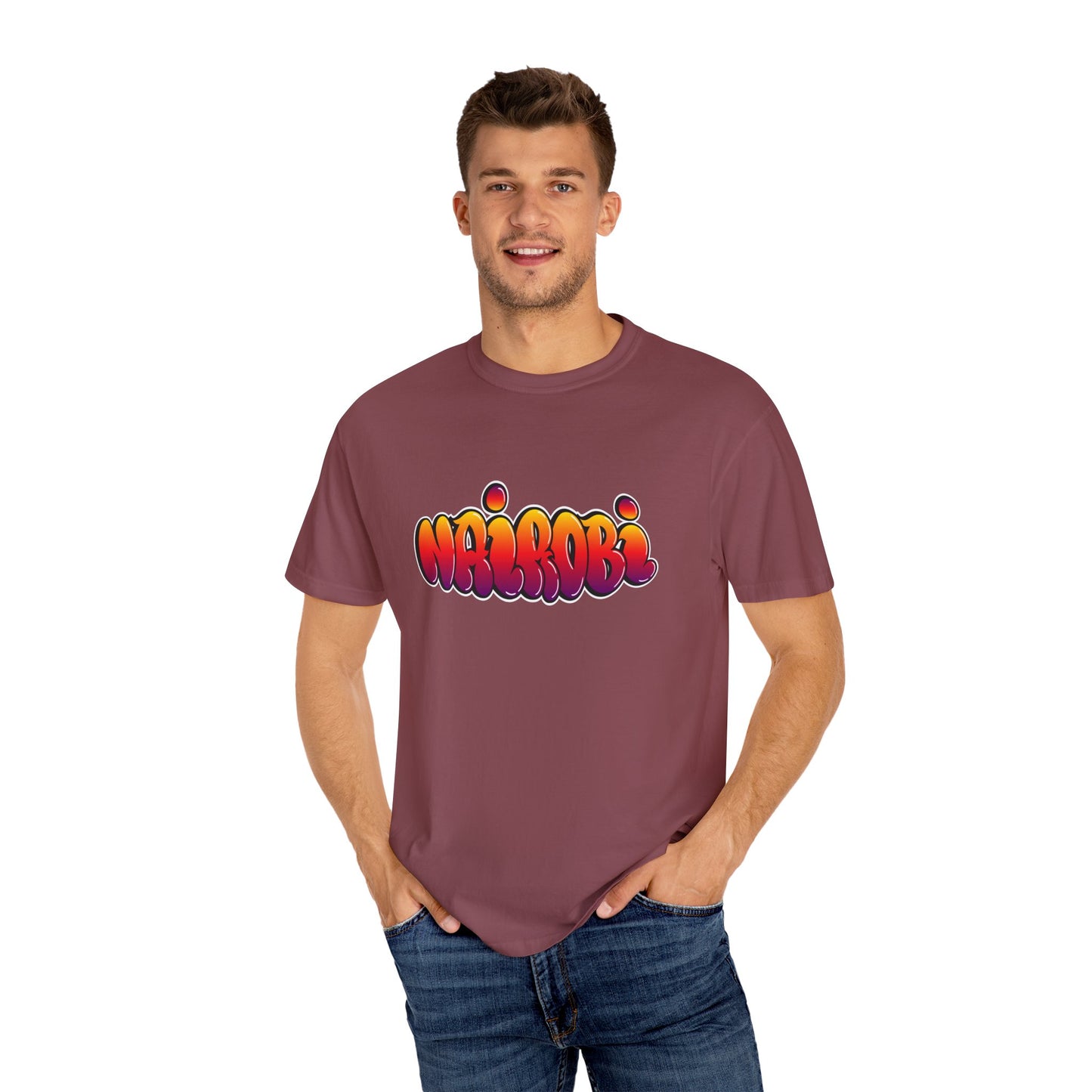 Nairobi Graphic T-Shirt - Unisex Garment-Dyed Tee - 12181
