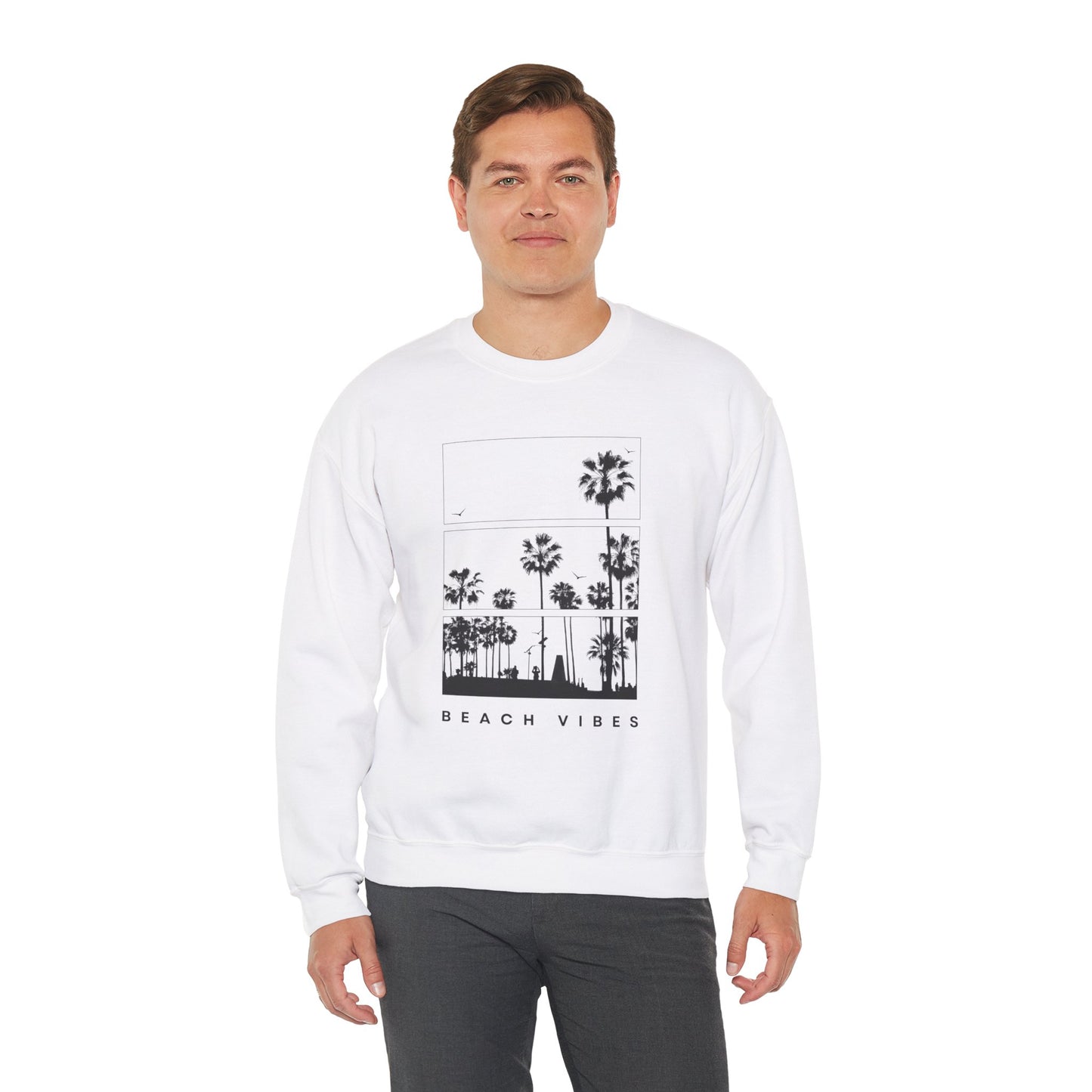 Beach Vibes - Unisex Heavy Blend™ Crewneck Sweatshirt - 10506