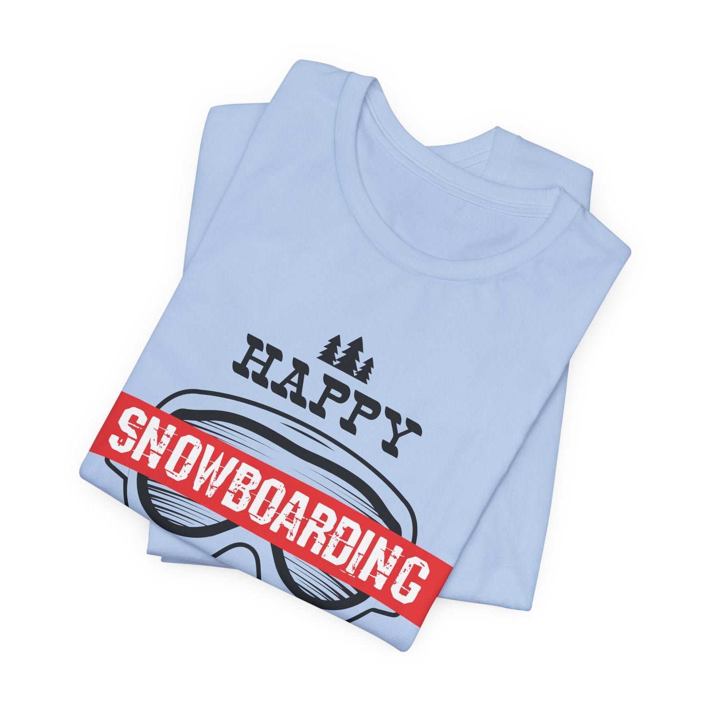 Christmas: Happy Snowboarding Year - Unisex Jersey Short Sleeve Tee