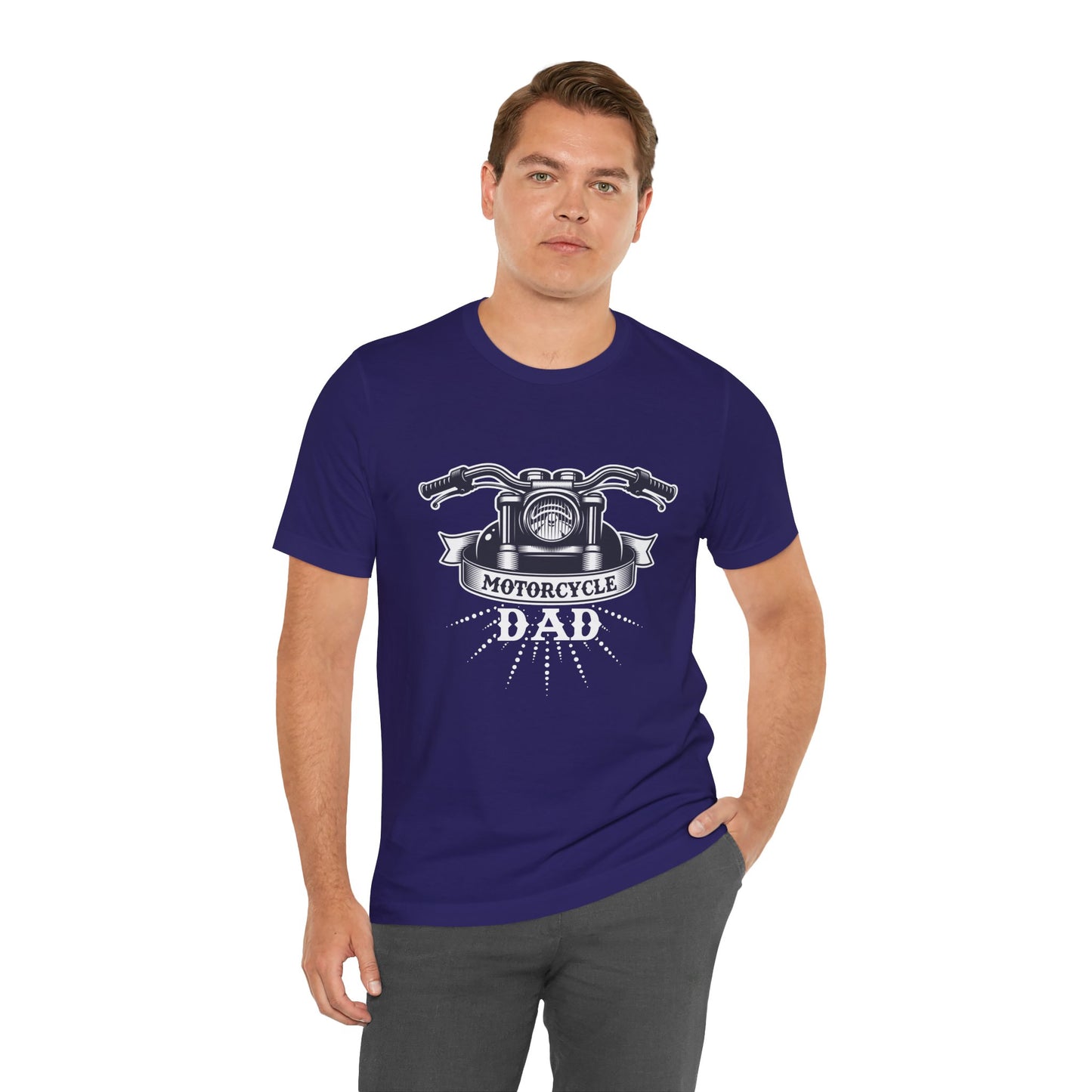 Motorcycle Dad - Unisex Jersey Short Sleeve Tee - 13312