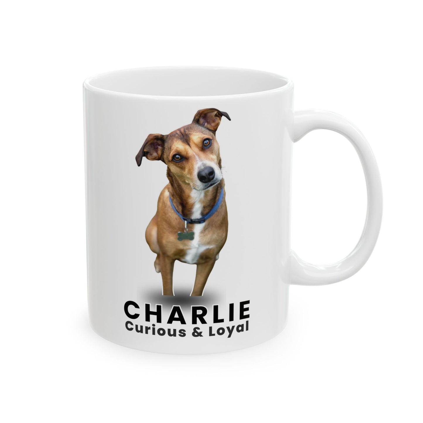 Personalised Dog Name Mug – Custom Pet Coffee Cup (11oz / 15oz) | Dog Lover Gift - 14835