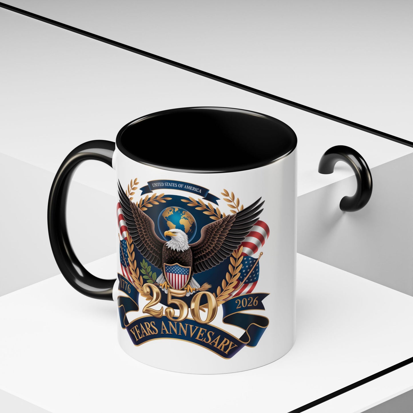 250th Anniversary Eagle Coffee Mug — Patriotic 1776–2026 Commemorative Accent Mug - 14871
