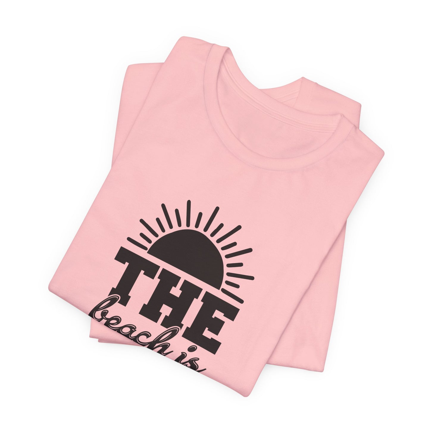 Summer: The Beach Is Calling - Unisex Jersey Short Sleeve Tee