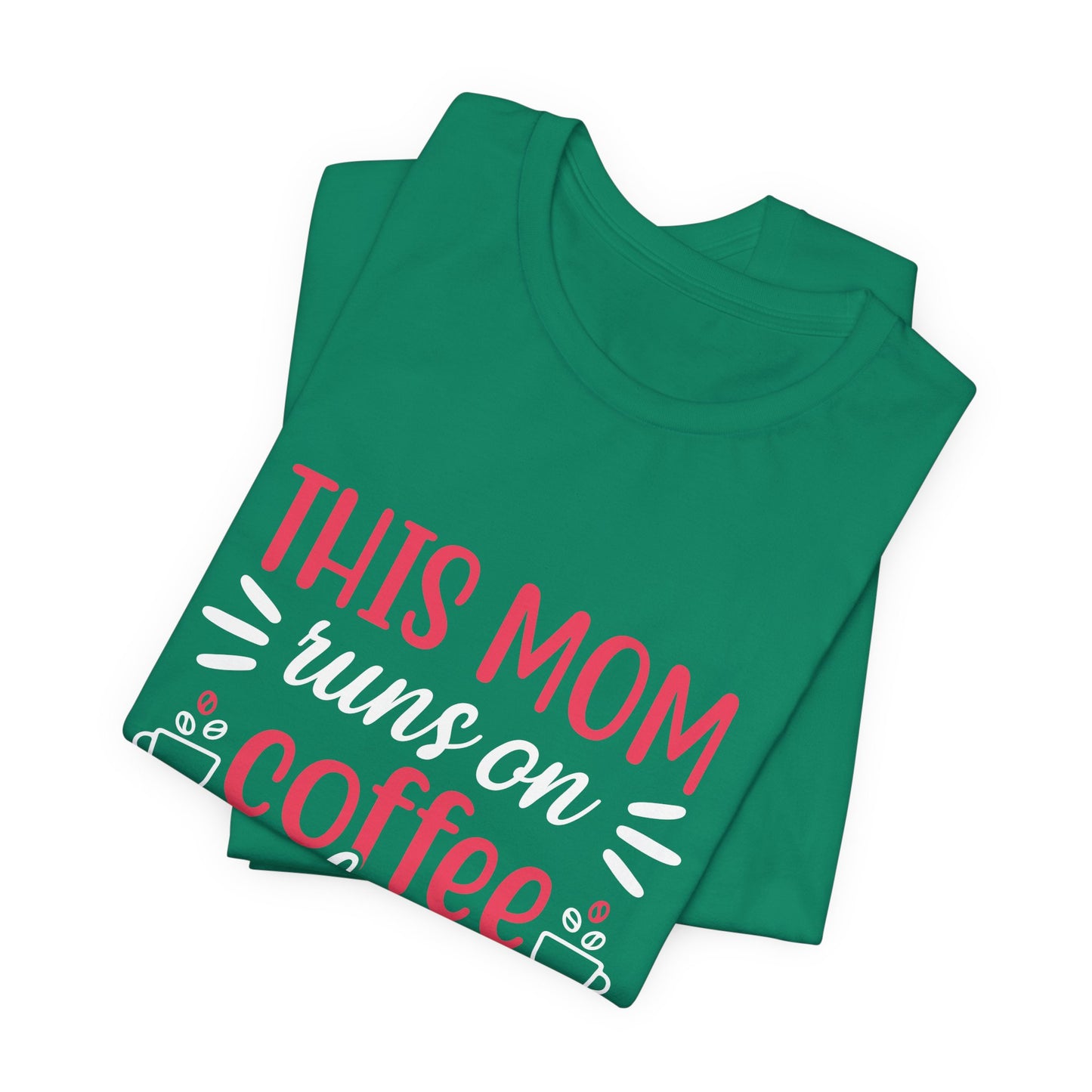 This Mom Runs On Coffee & Yoga - Unisex Jersey Short Sleeve Tee - 12527